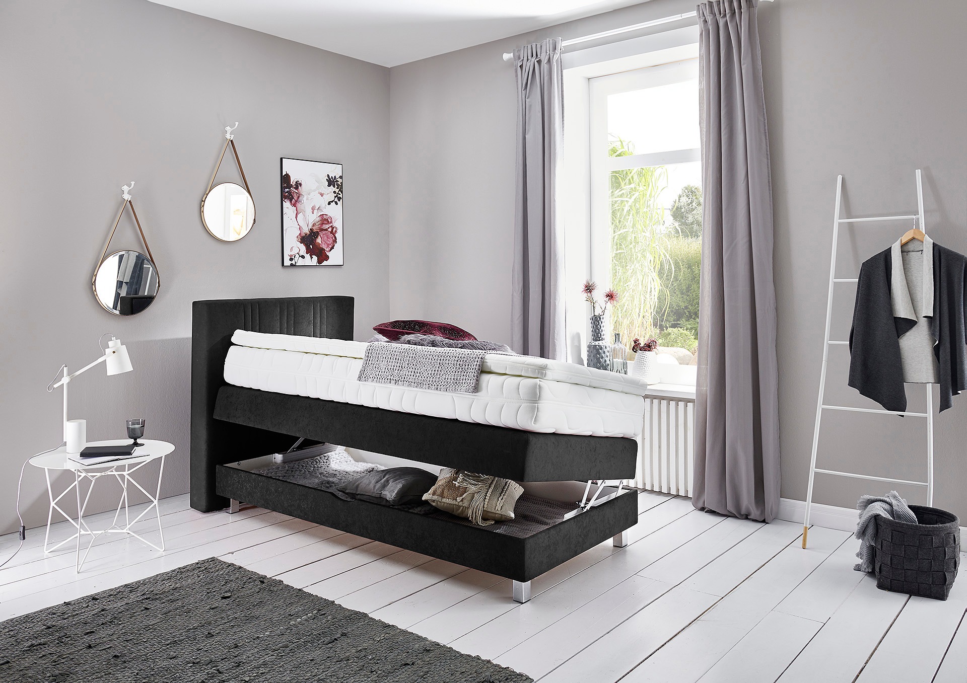Westfalia Schlafkomfort Boxspringbett, wahlweise mit Bettkasten und Topper