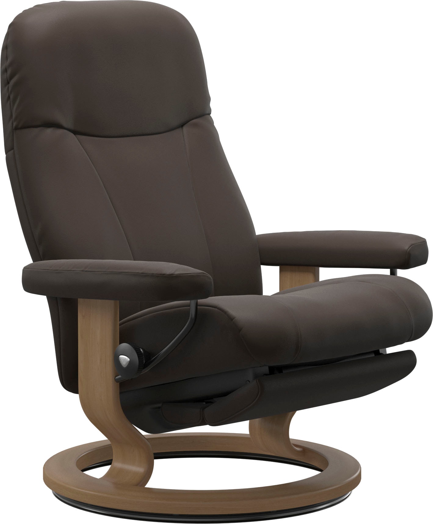 Stressless Relaxsessel "Garda", verstellbar, optional 2-motorisch, Größe M & L, Gestell Eiche