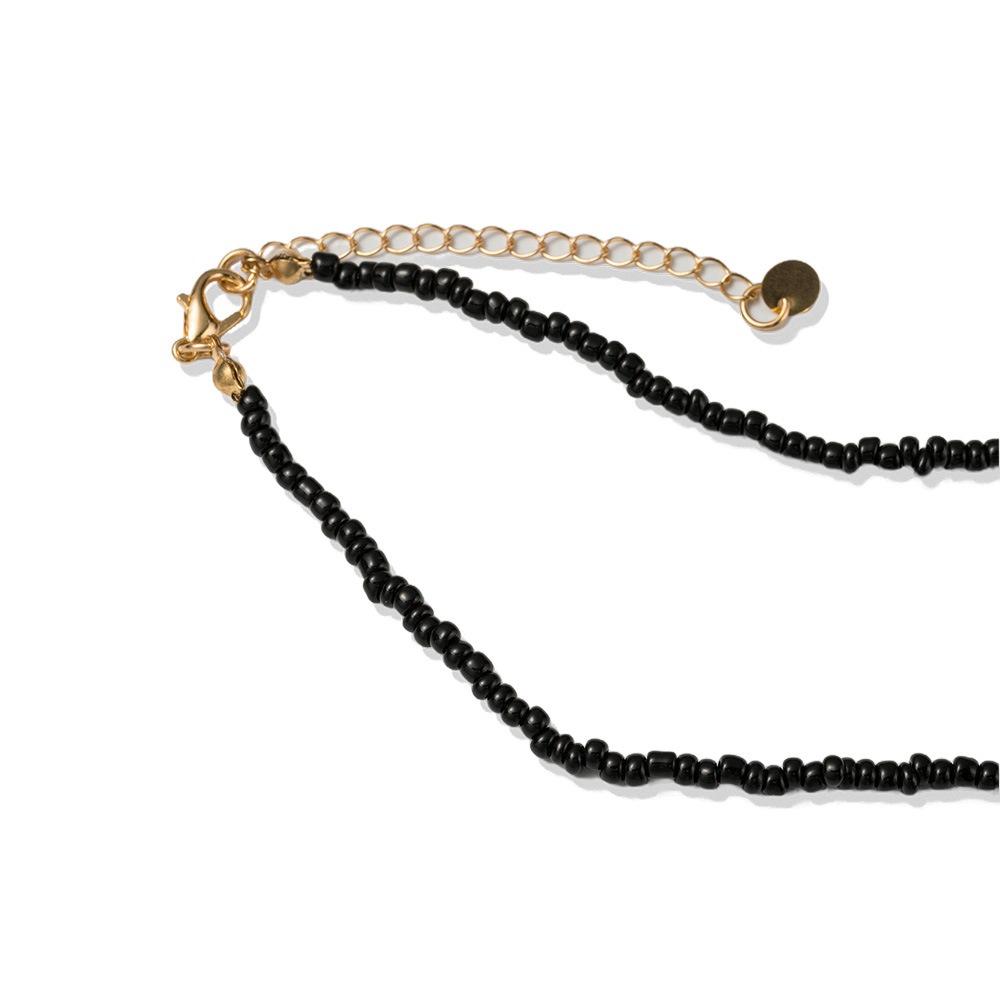 Collier FIRETTI Or Jaune Noir Blanc 46cm 2