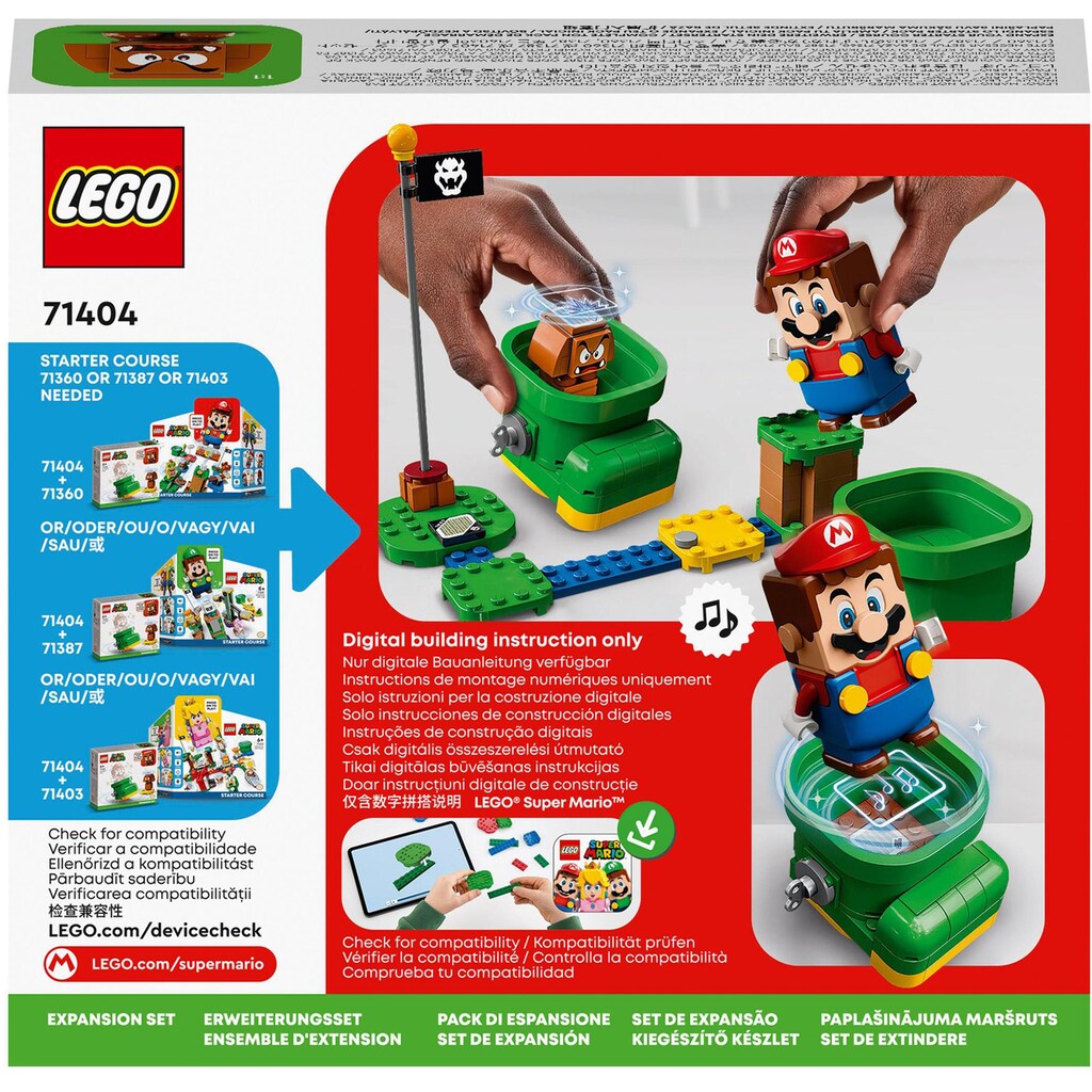 LEGO® Konstruktionsspielsteine »Gumbas Schuh – Erweiterungsset (71404), LEGO® Super Mario«, (76 St.)