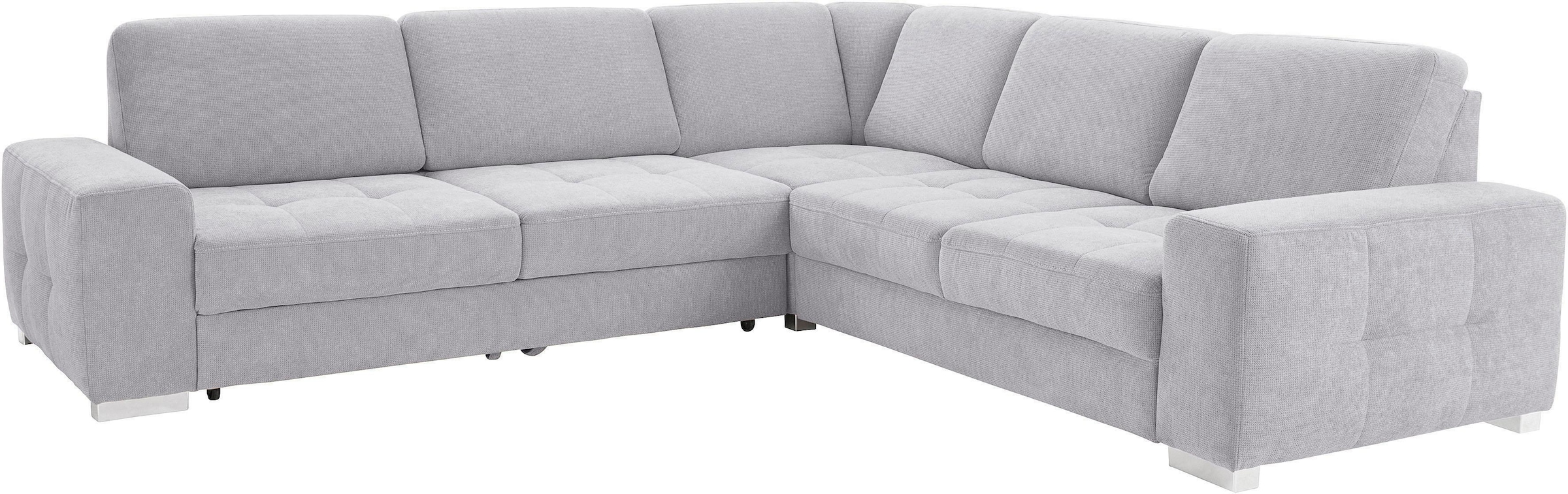 sit&more Ecksofa »Santorini L-Form«, mit Federkern und Sitztiefenverstellung, wahlweise mit Bettfunktion