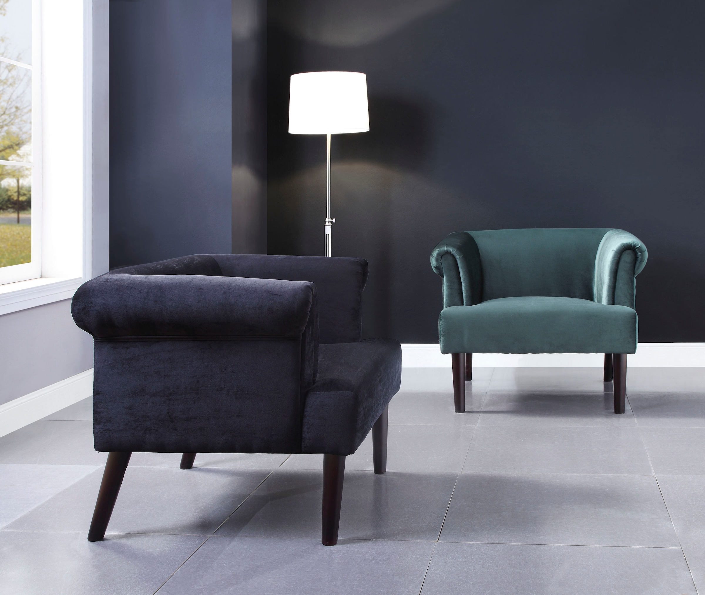 ATLANTIC home collection Sessel, mit kaufen Loungesessel Wellenunterfederung | BAUR