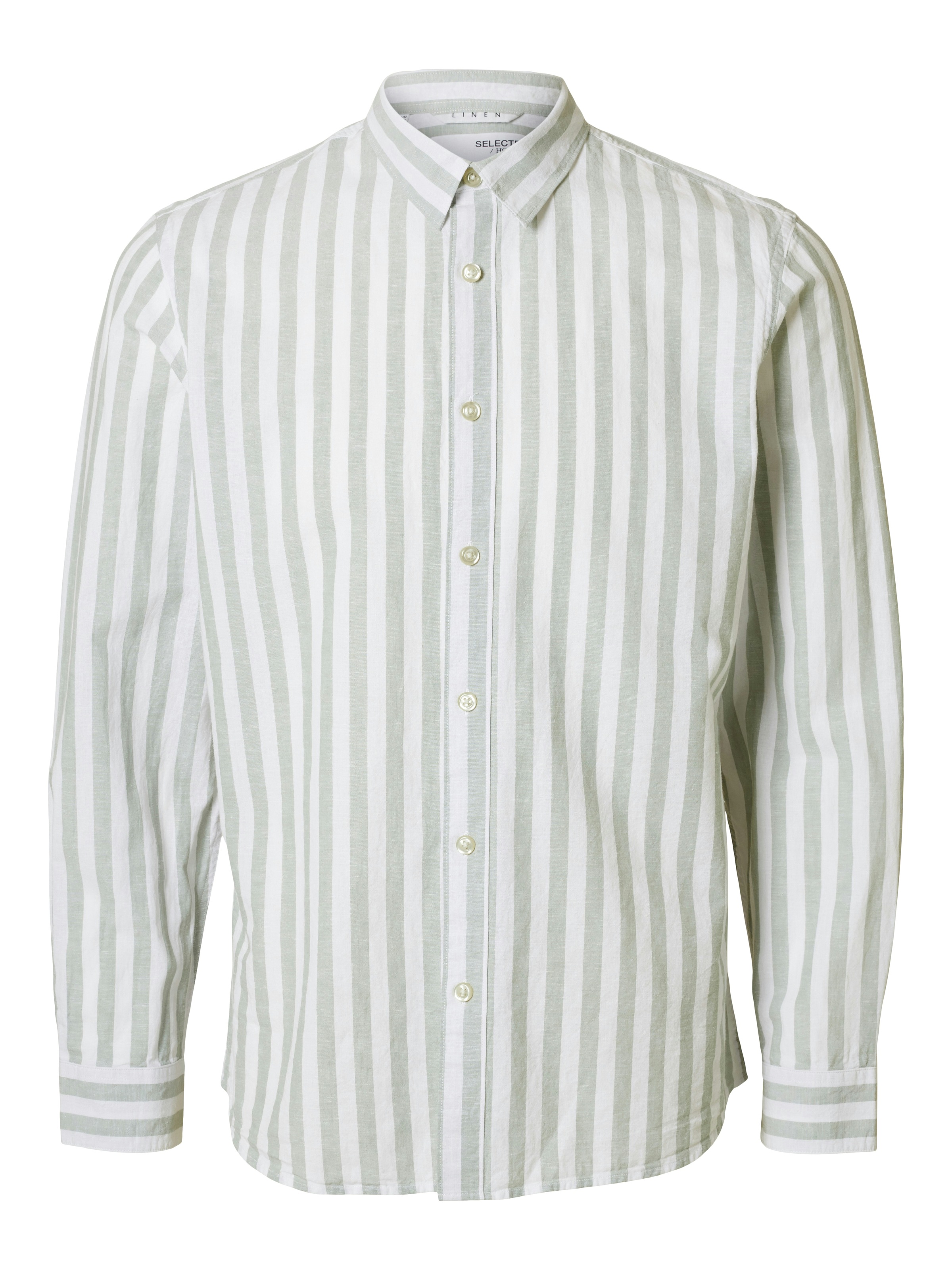 SELECTED HOMME Leinenhemd »SLHSLIMNEW-LINEN SHIRT LS NOOS«, unifarben