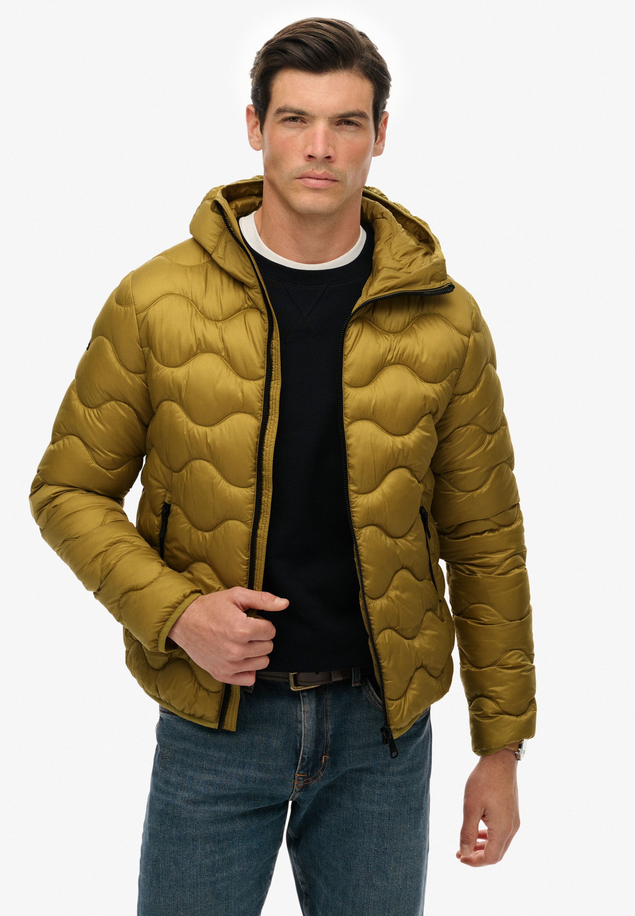 Superdry Steppjacke "HOODED QUILTED WAVE PADDED JKT" mit Kapuze günstig online kaufen