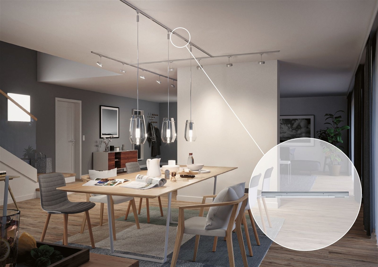 Paulmann Schienensystem-Einspeiser »URail Einspeisung Mitte  304x18mm max. 1.000W« 1 Stk. tlg.