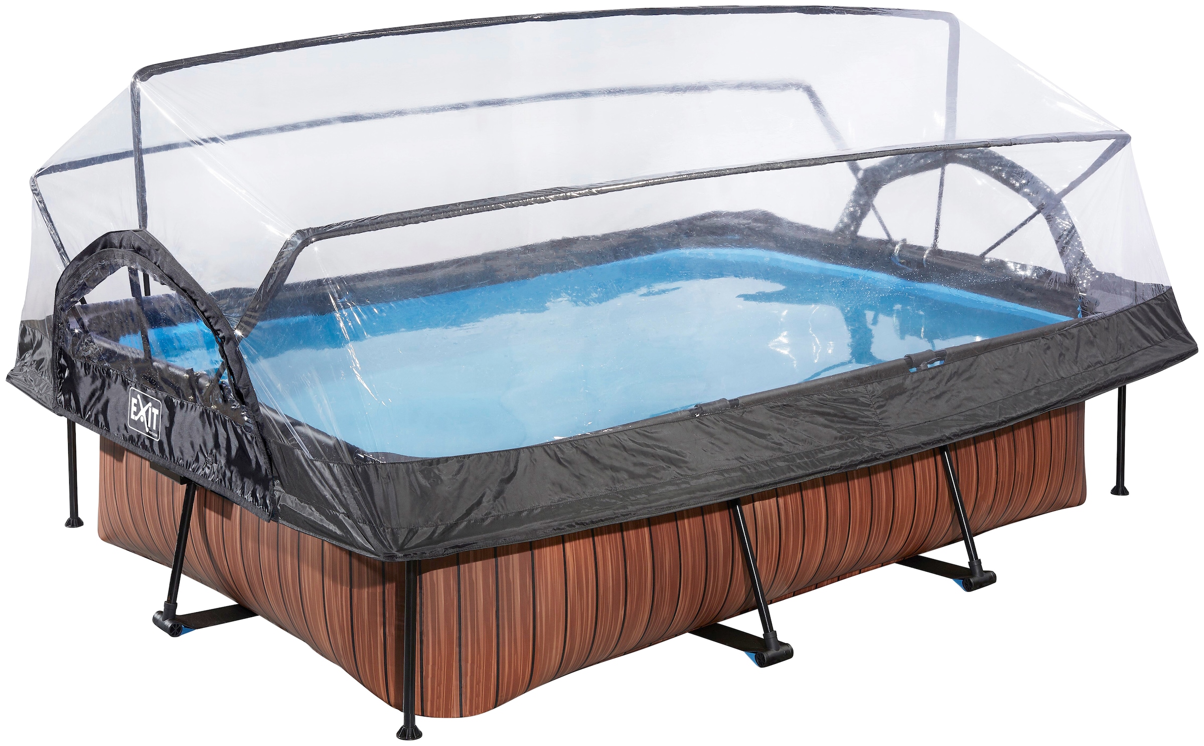 EXIT Framepool, (Set, 3 tlg.), BxLxH: 200x300x65 cm, mit Kartuschenfilter und Abdeckung