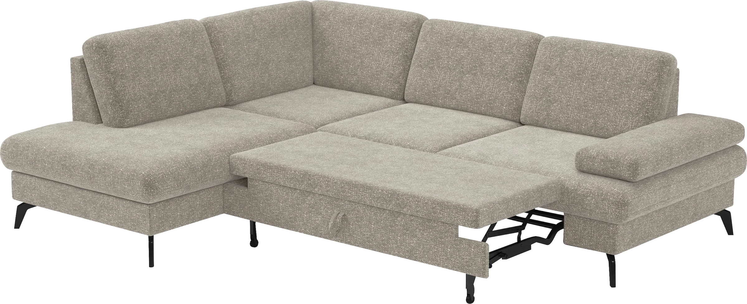 sit&more Ecksofa »Morris L-Form, inkl. Sitztiefenverstellung«, wahlweise mit Armteilverstellung, Bettfunktion & Bettkasten