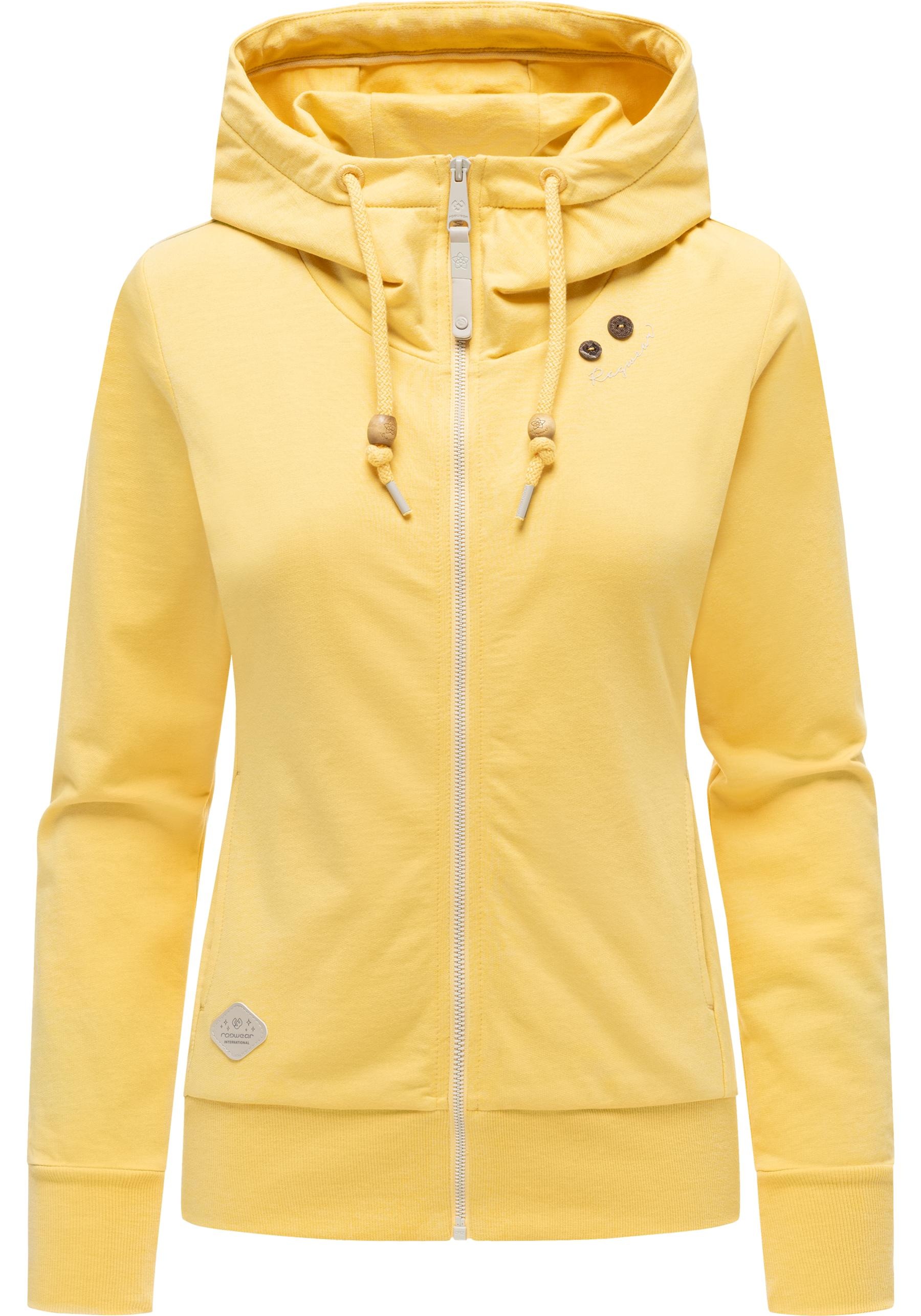 Ragwear Kapuzensweatjacke »Paya Intl.« sportlicher Damen Kapuzensweater mit Kordeln