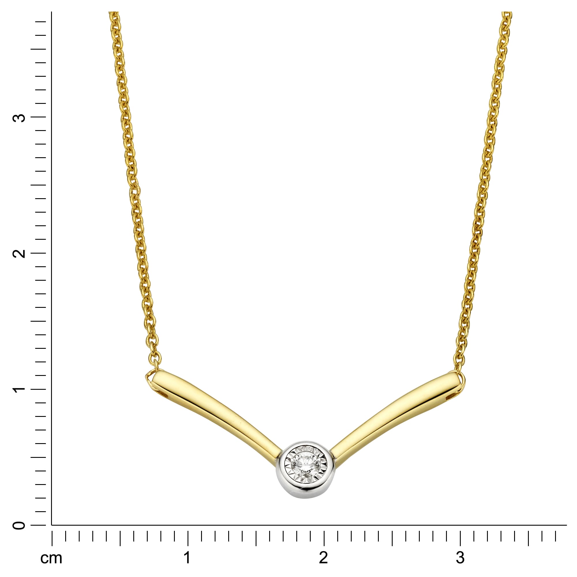 Diamonds by Ellen K. Collierkettchen »375 Gold Brillant 0,03ct.«