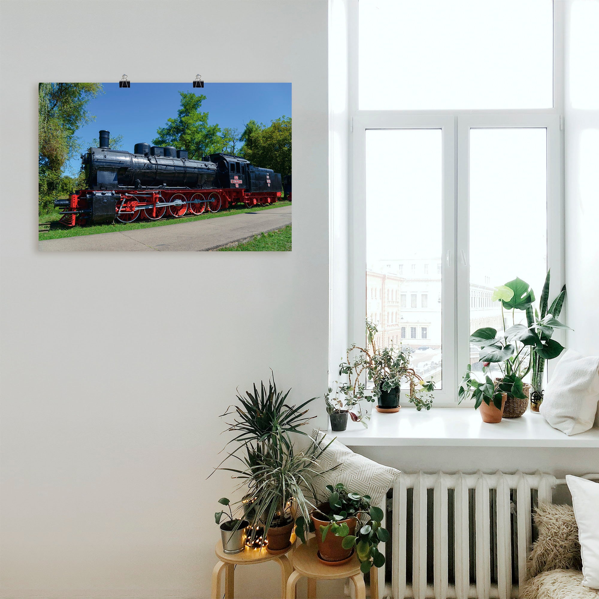 Artland Wandbild »CFR 50.115, Eisenbahn Museum, Resita«, Zugbilder, (1 St.), als Alubild, Leinwandbild, Wandaufkleber oder Poster in versch. Größen