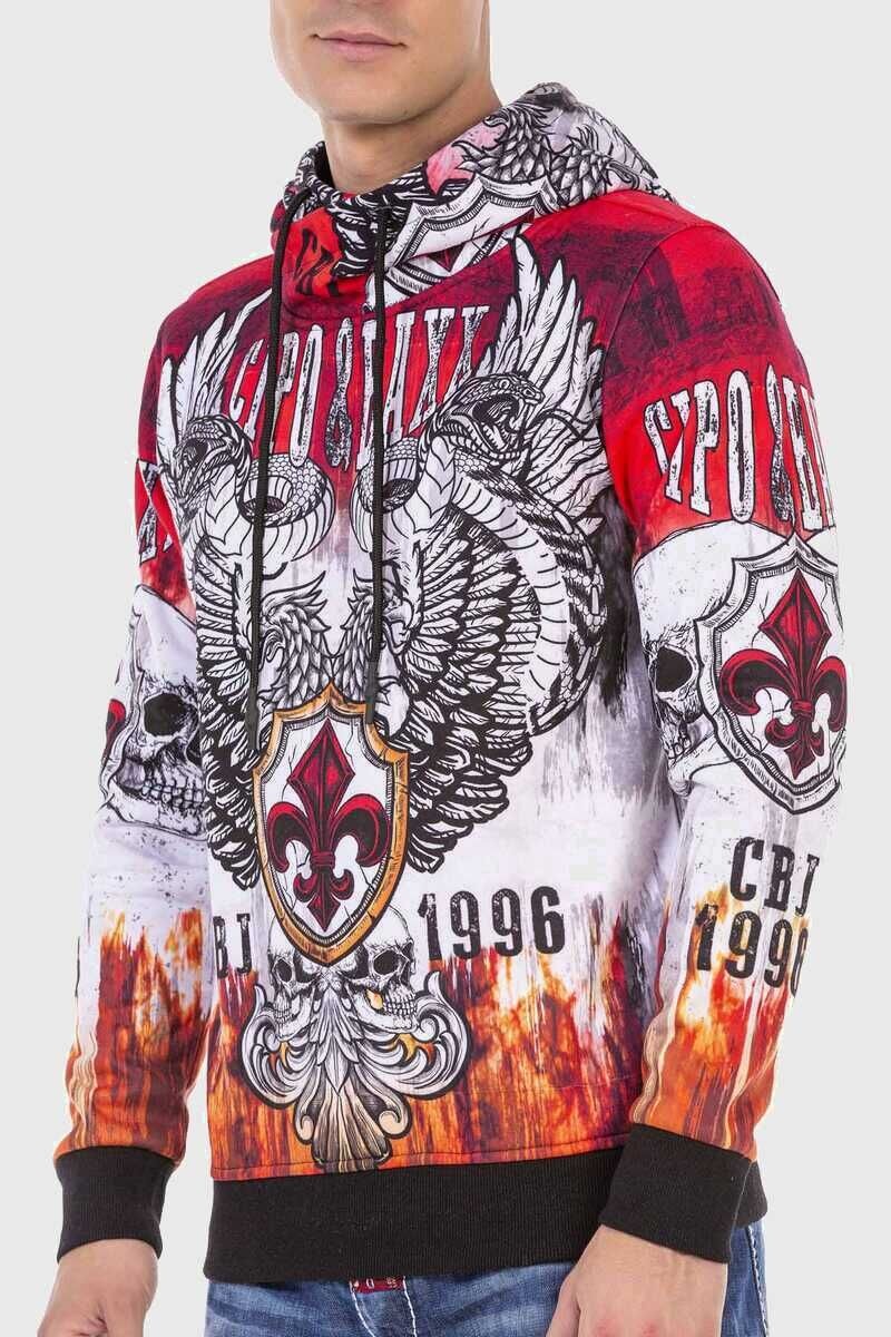 Cipo & Baxx Kapuzenpullover »Sweatshirts«, (1 tlg.), mit coolem Print