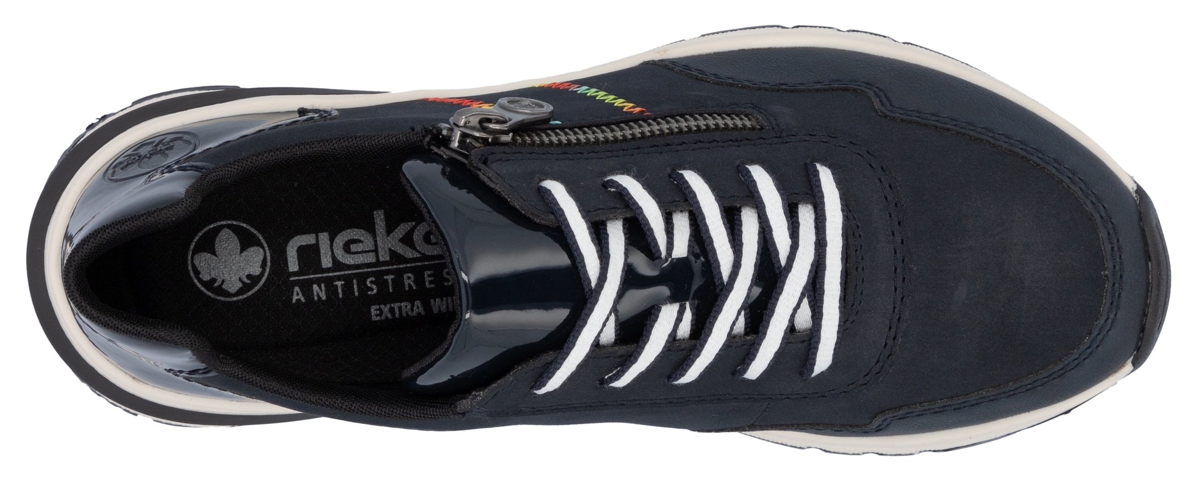 Rieker Wedgesneaker, Freizeitschuh, Halbschuh, Schnürschuh in bequemer Form