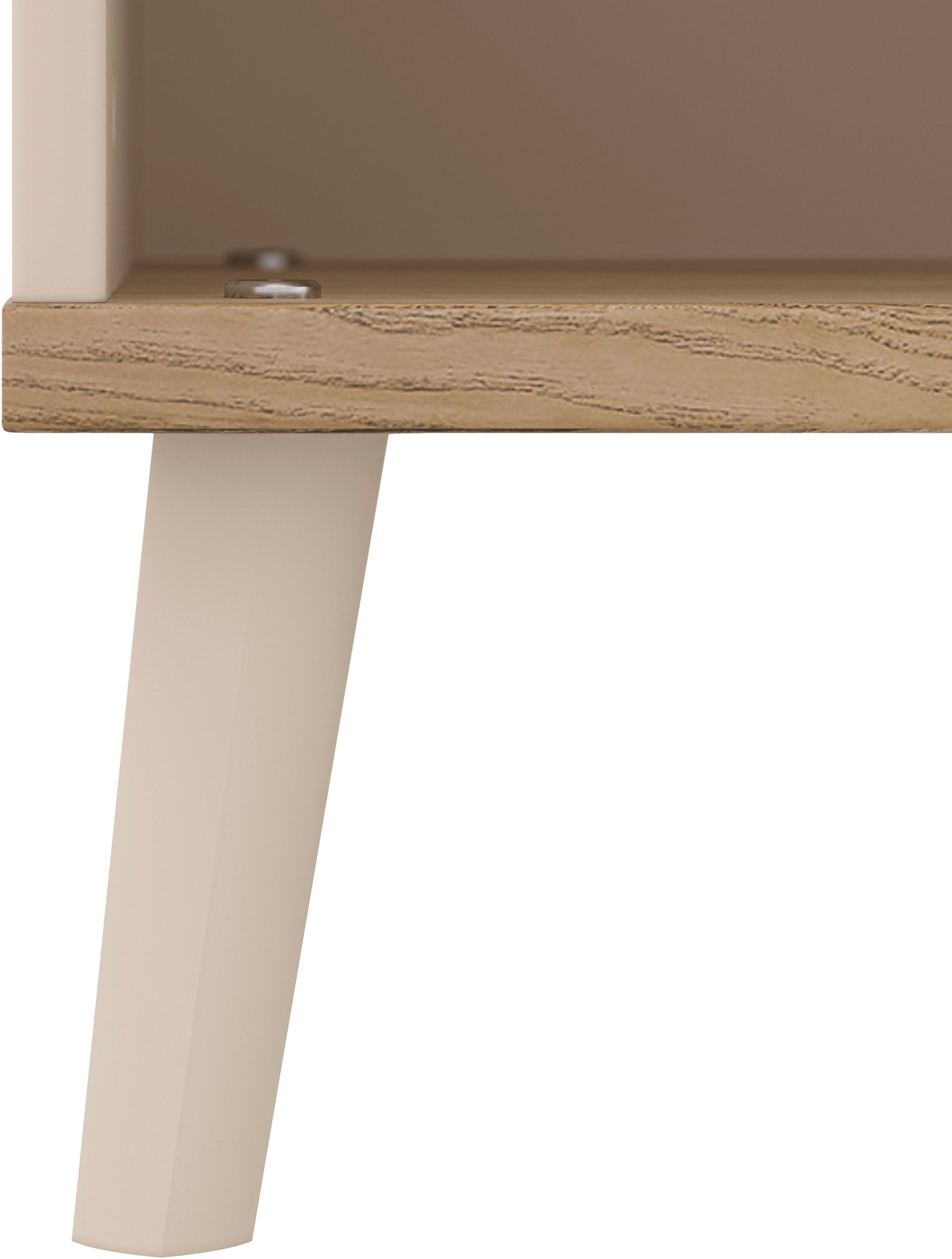 YUNY by PAIDI Sideboard »HAZEL in Beige, 6 offene Fächer« modernes & stabiles Regal aus Holz, offenes Standregal