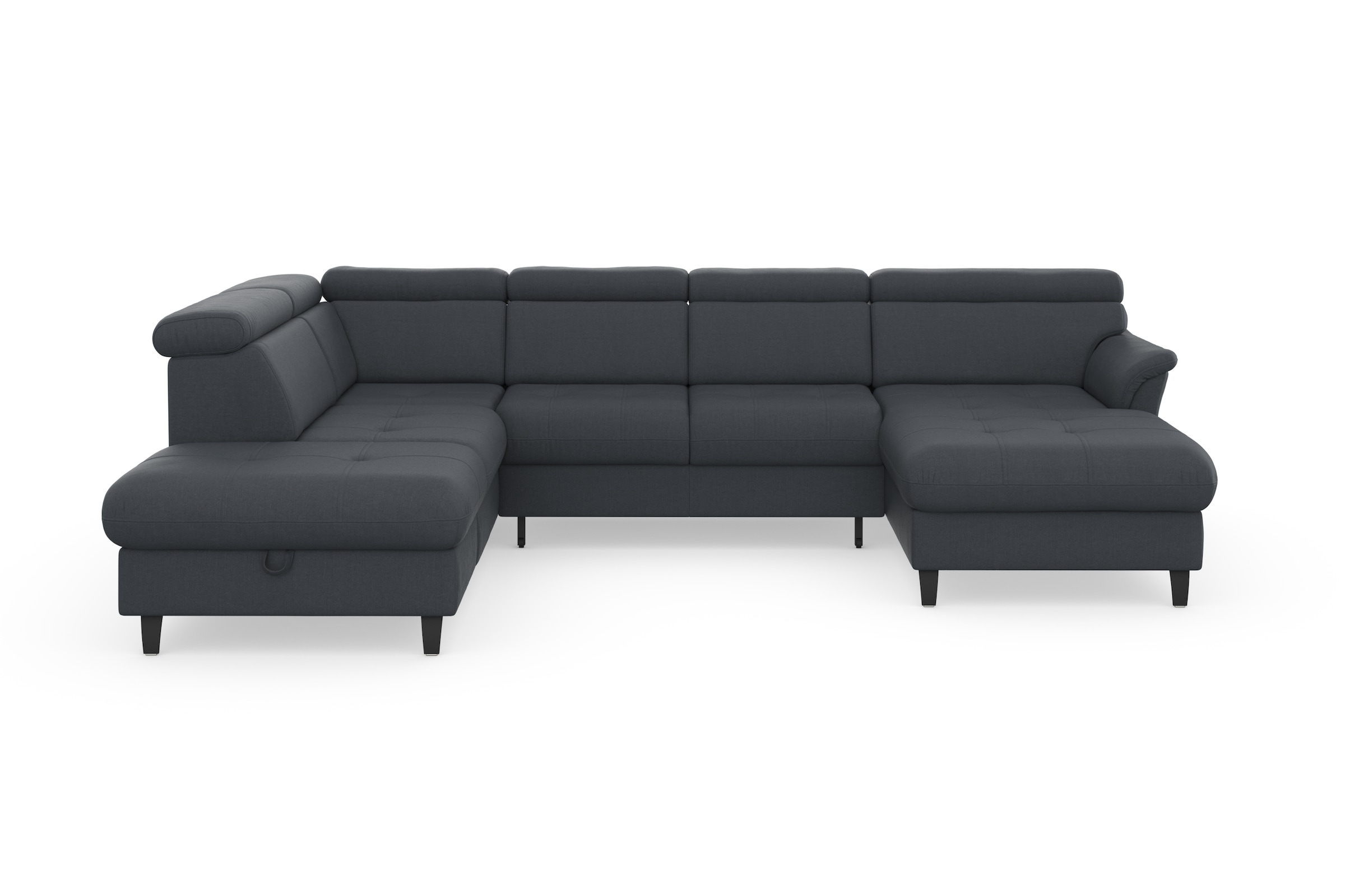 sit&more Wohnlandschaft "Marano U-Form" inklusive Kopfteilverstellung, optional Schlaffunktion & Bettkasten