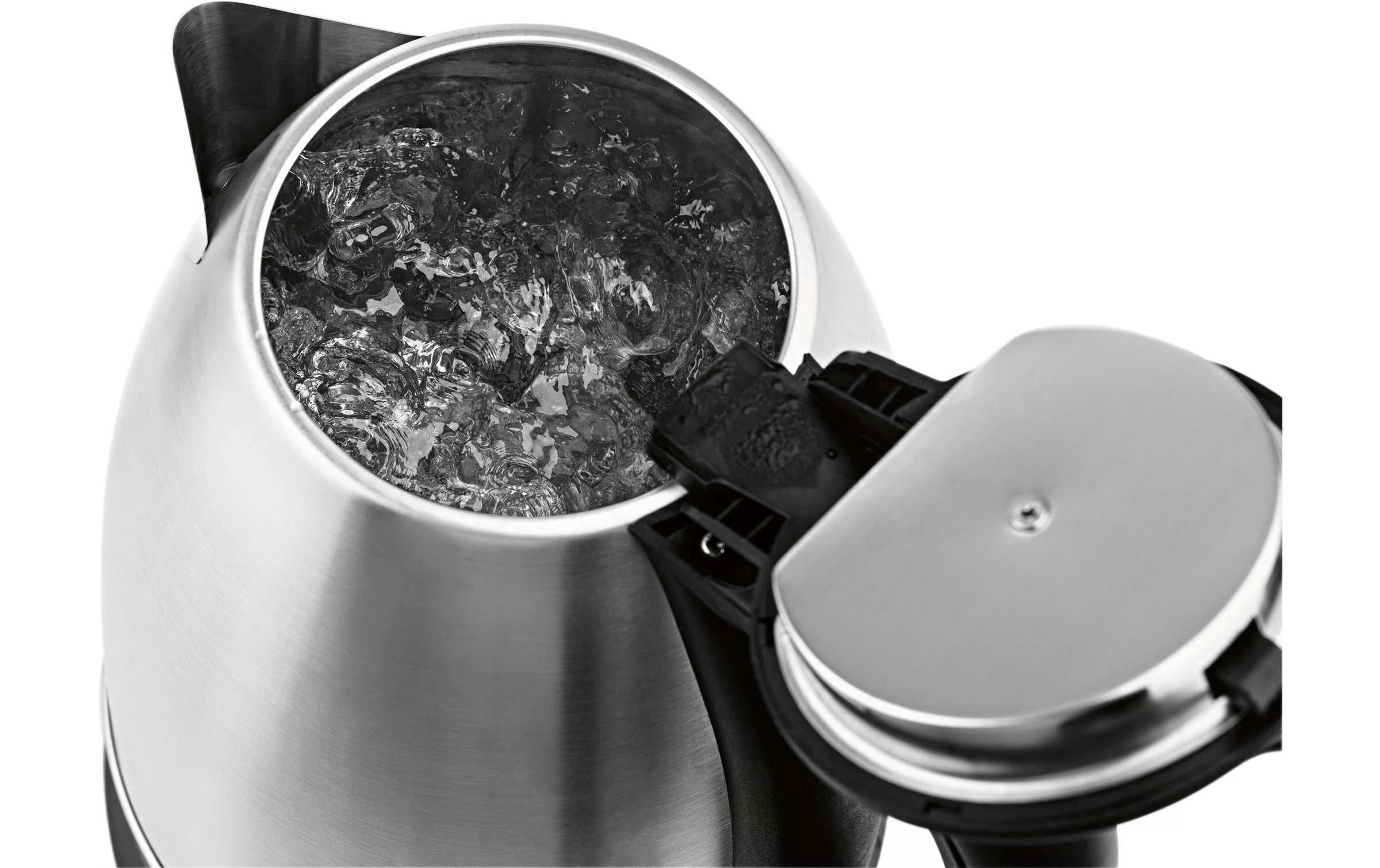 GOURMETmaxx Wasserkocher »45505 l, Schwarz/Silber« 1,8 l 1500 W
