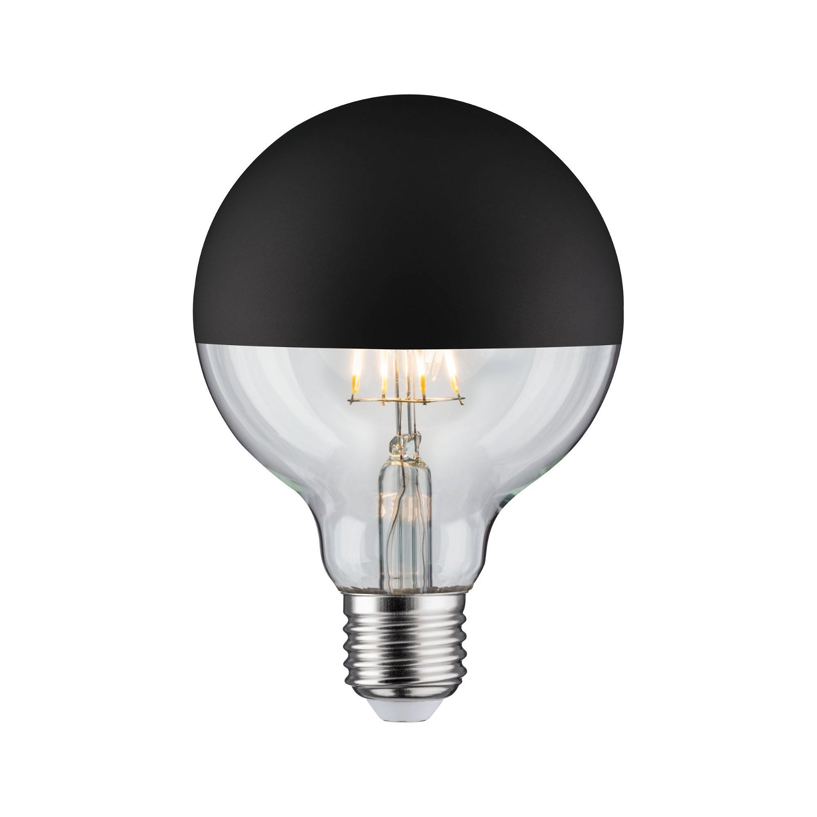 Paulmann LED-Leuchtmittel »230V LED Globe G95 600lm 6,5W 2700K Schwarz matt«, 1 St., Warmweiß