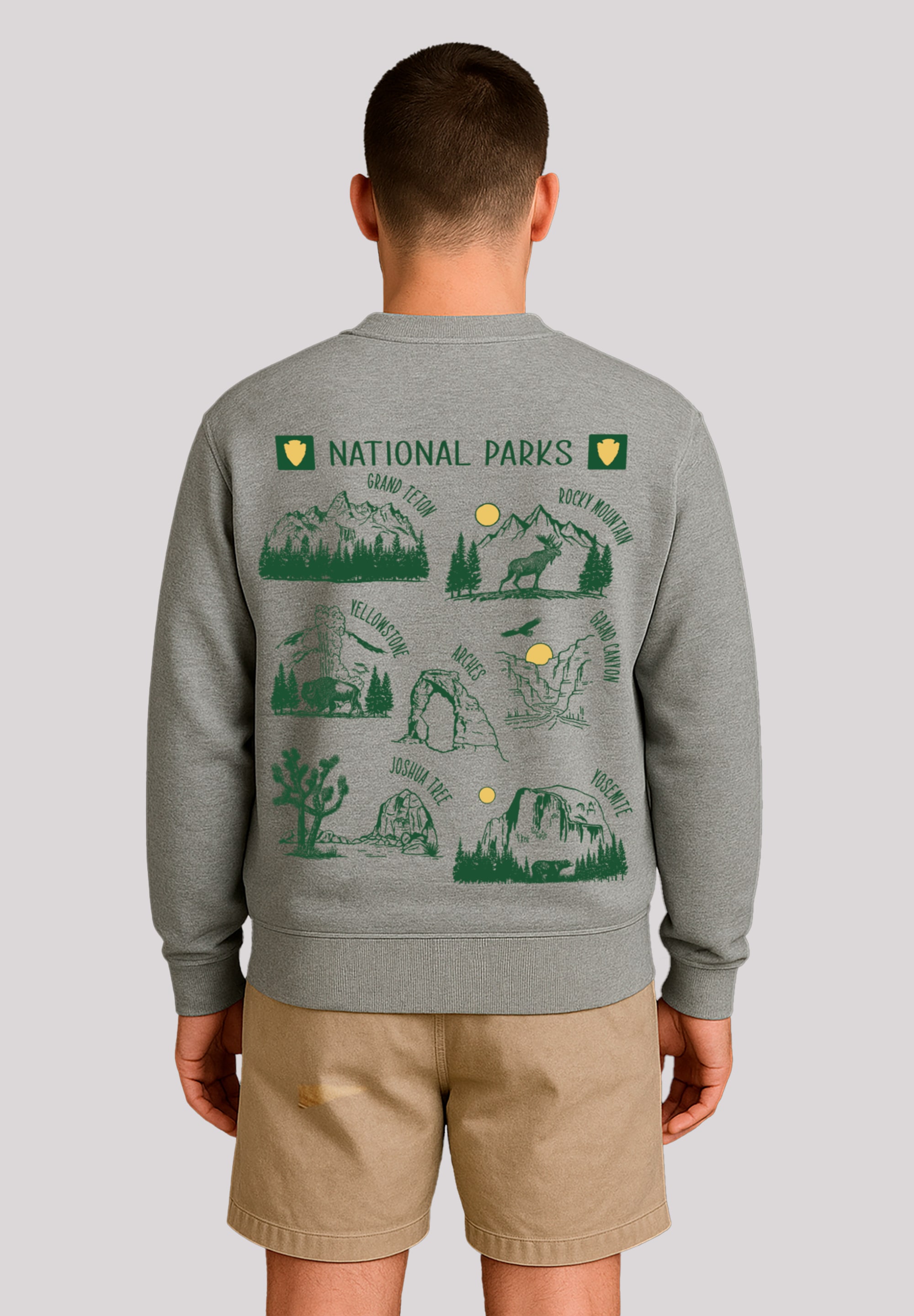 F4NT4STIC Sweatshirt "US National Parks Montage", Premium Qualität günstig online kaufen