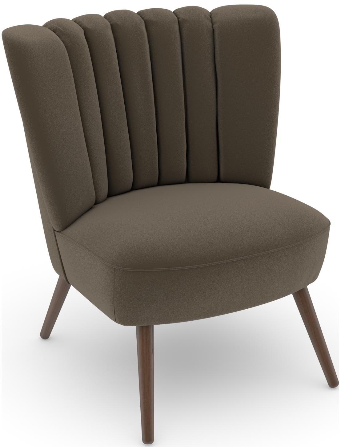 Max Winzer Sessel "build-a-chair Aspen, Loungesessel mit Samtvelours Bezug,", im Retrolook, zum Selbstgestalten