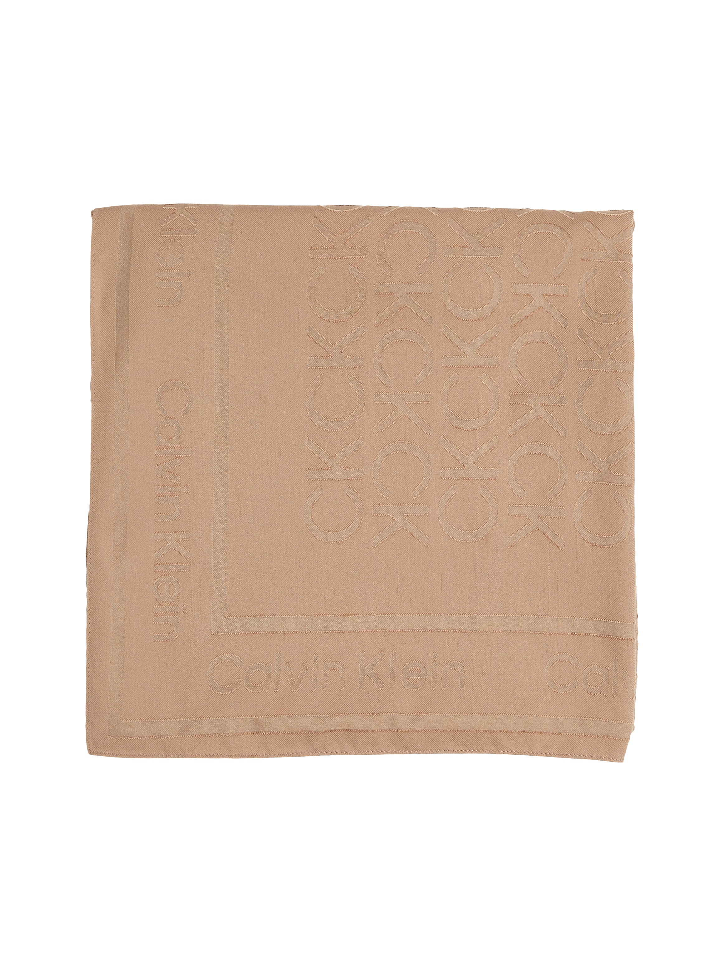Calvin Klein Schal »BURNOUT MONOGRAM SCARF«, CK-Muster, Quadratisches Format