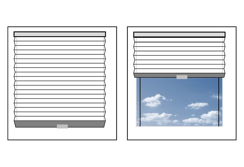 LICHTBLICK ORIGINAL Dachfensterplissee »Haftfix«, Lichtschutz, ohne Bohren,  verspannt, Crush-Optik, mit Saugnapf auf Rechnung | BAUR