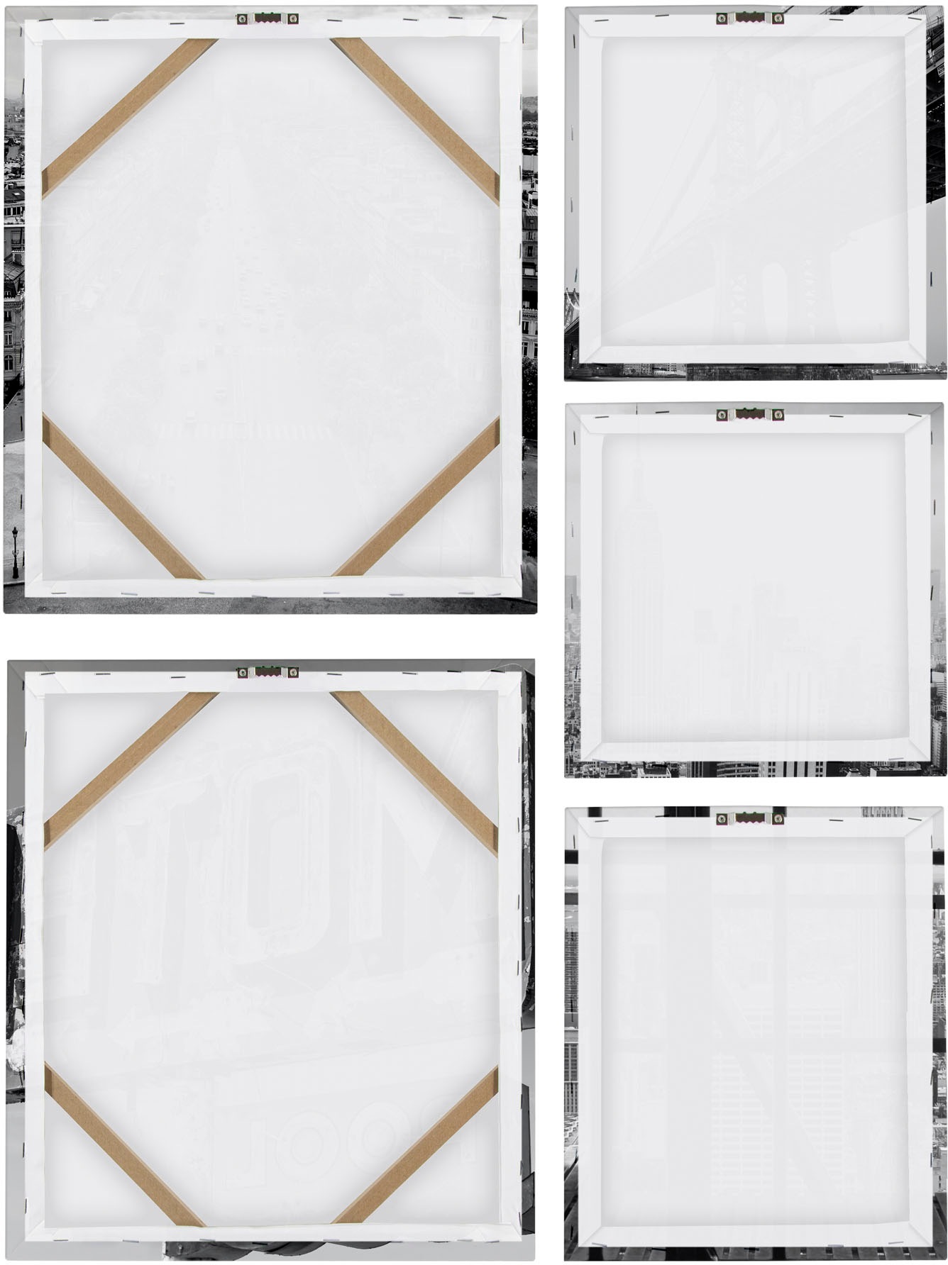 Art for the home Leinwandbild »Set City«, (Set, 5 St.)