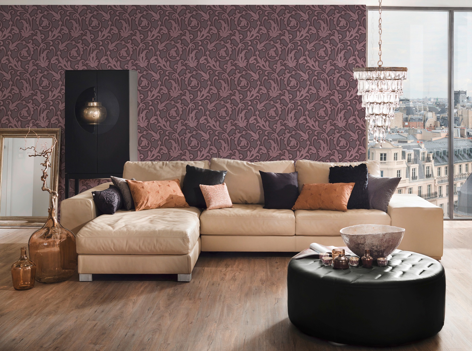 Architects Paper Textiltapete »Tessuto«, Barock-floral-gemustert, Tapete Barock Tapeten Wohnzimmer Schlafzimmer Küche modern Flur Design
