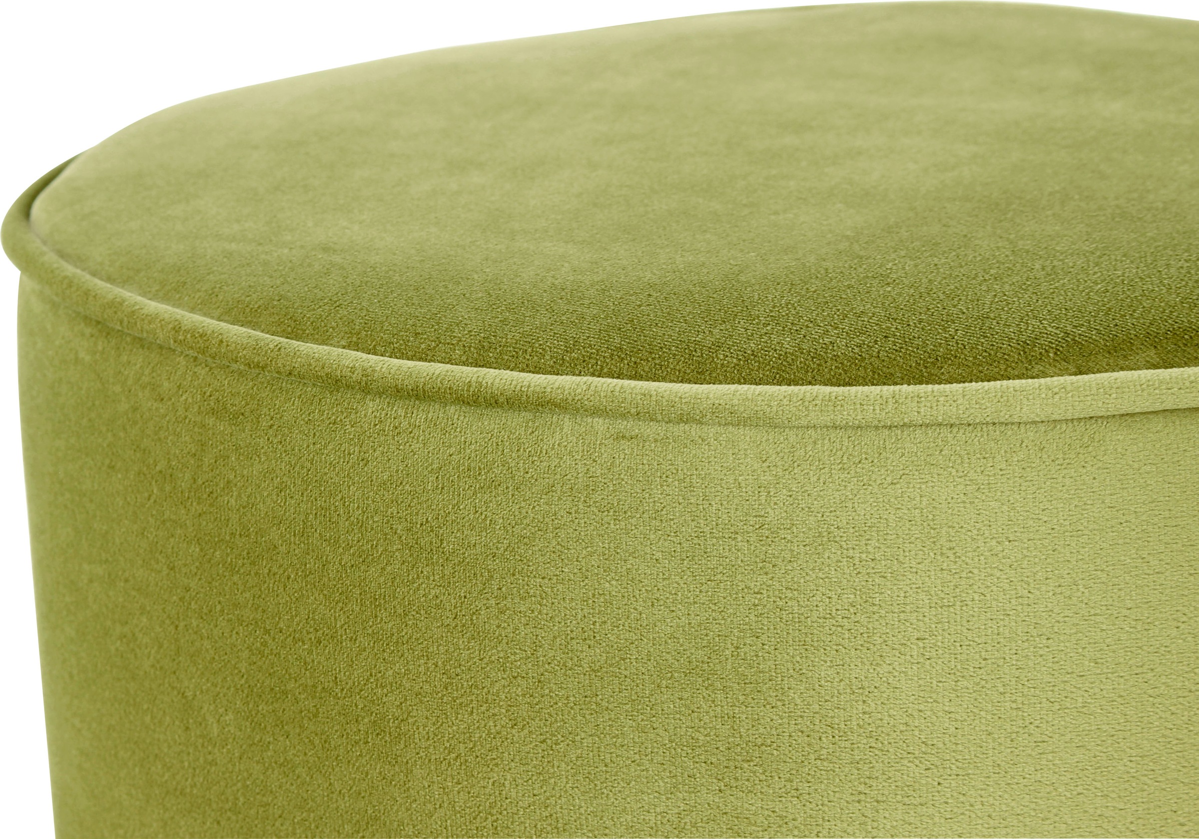 Kayoom Hocker »Nena, Sitzpouf in moderner Form, unifarbene, attraktive Farbgebung« 1 Stk. tlg. samtweich, dekorativ, farbig, für moderne, edle Einrichtungen ideal