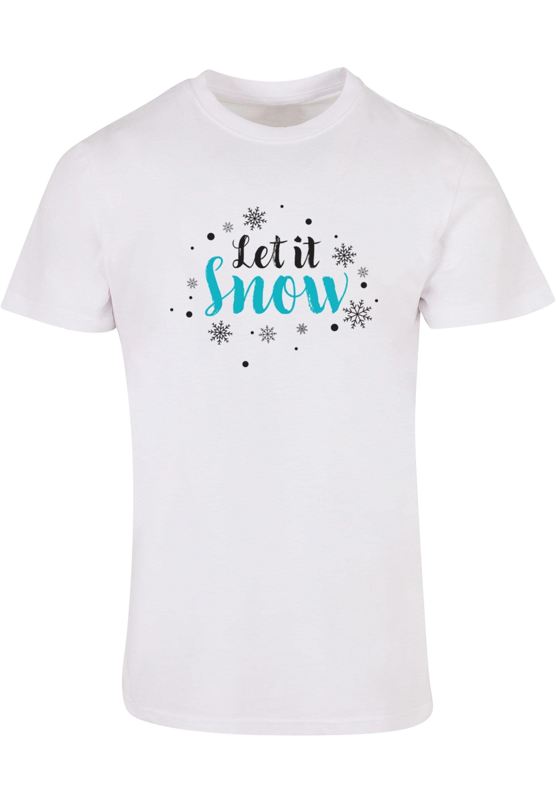 Merchcode T-Shirt "Merchcode Herren Let it snow Basic Round Neck T-Shirt" günstig online kaufen