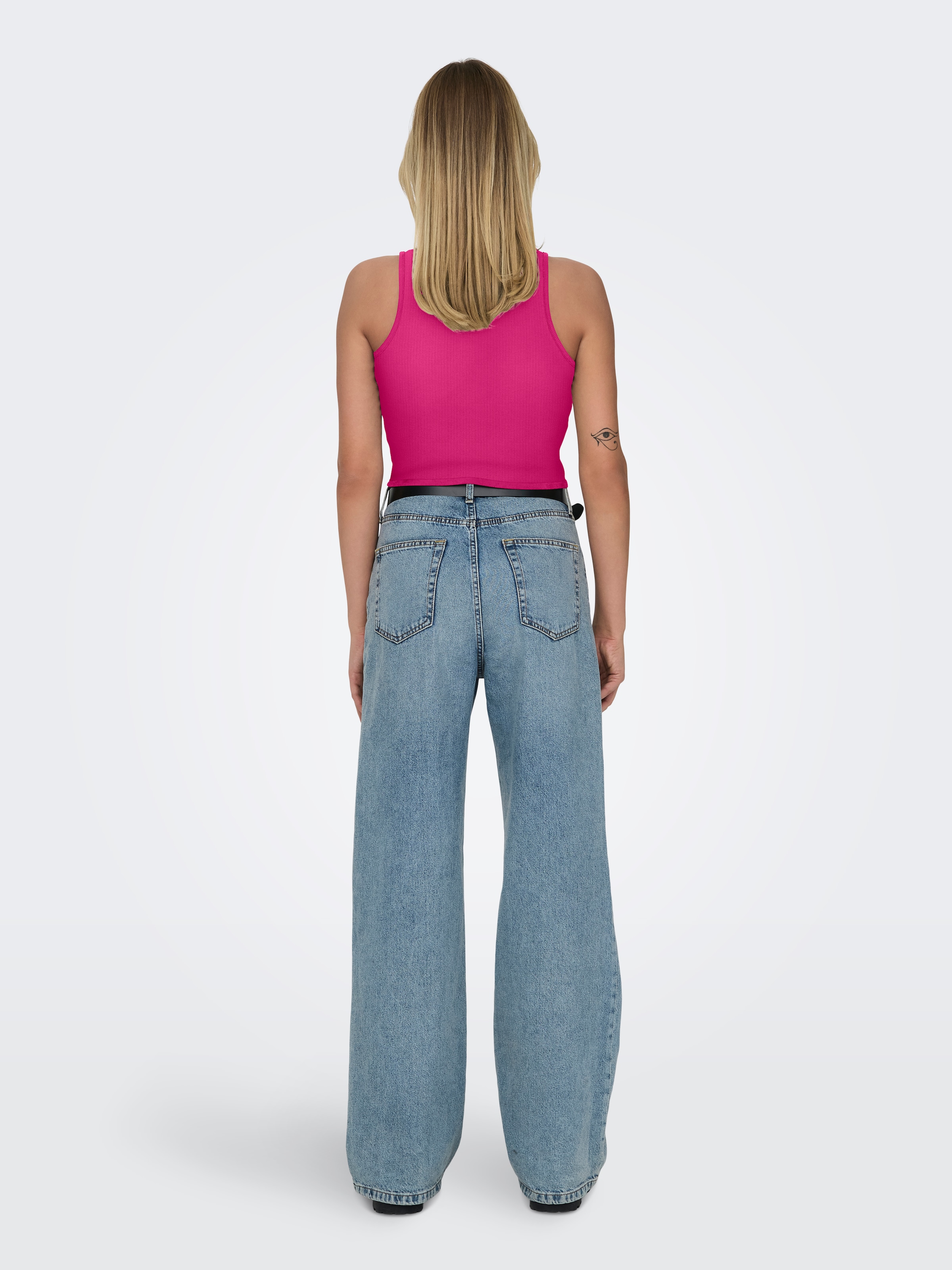ONLY Crop-Top »ONLBELIA S/L CROP TOP CS JRS 2PACK«, (Packung, 2 tlg.)
