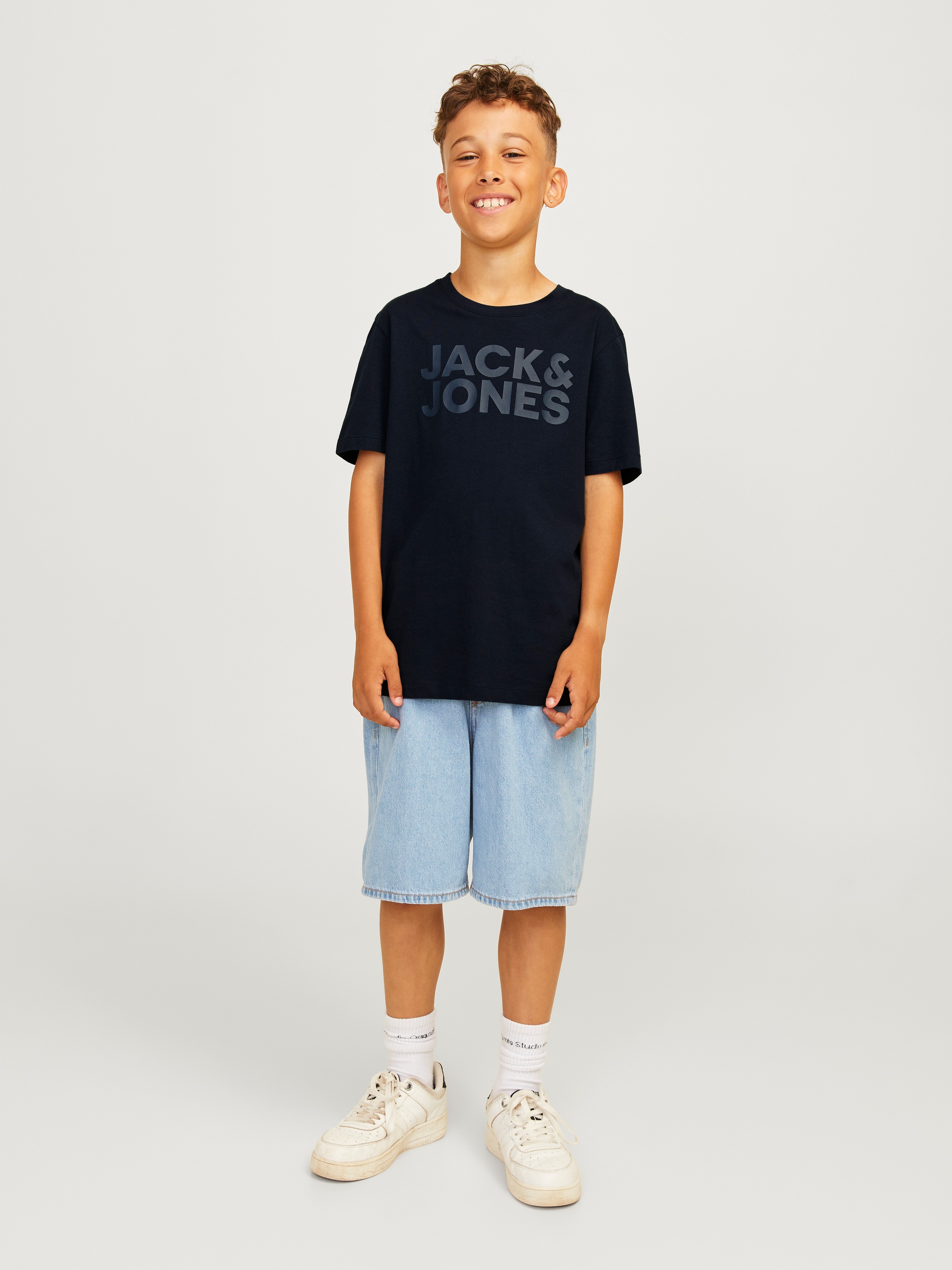 Jack & Jones Junior Rundhalsshirt »JJECORP LOGO TEE SS O-NECK NOOS JNR«