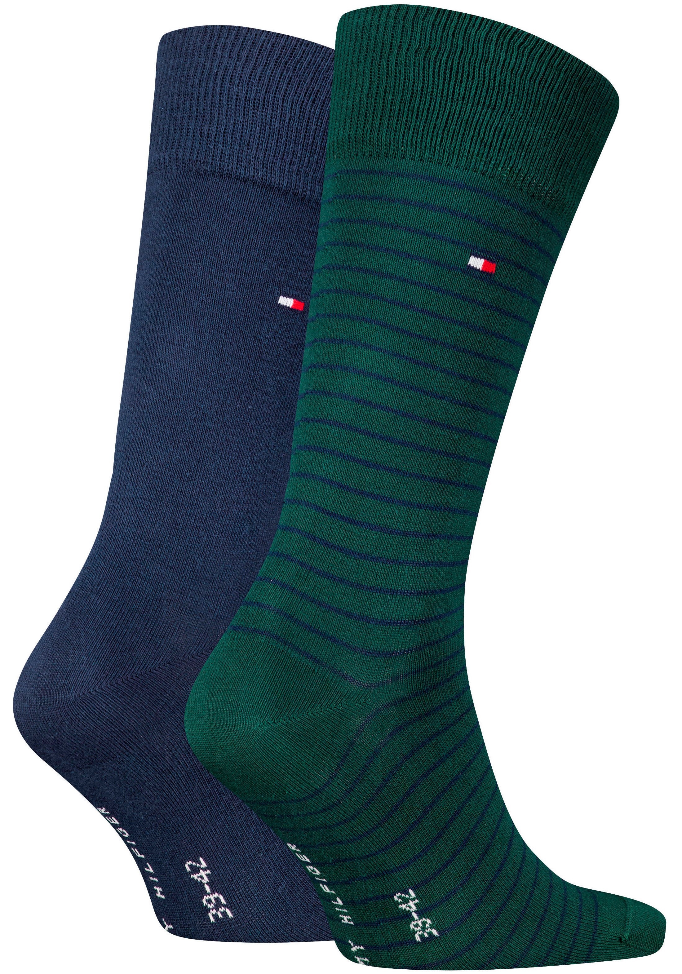 Tommy Hilfiger Socken "TH MEN SMALL STRIPE SOCK 2P", (2 Paar), mit diskrete günstig online kaufen