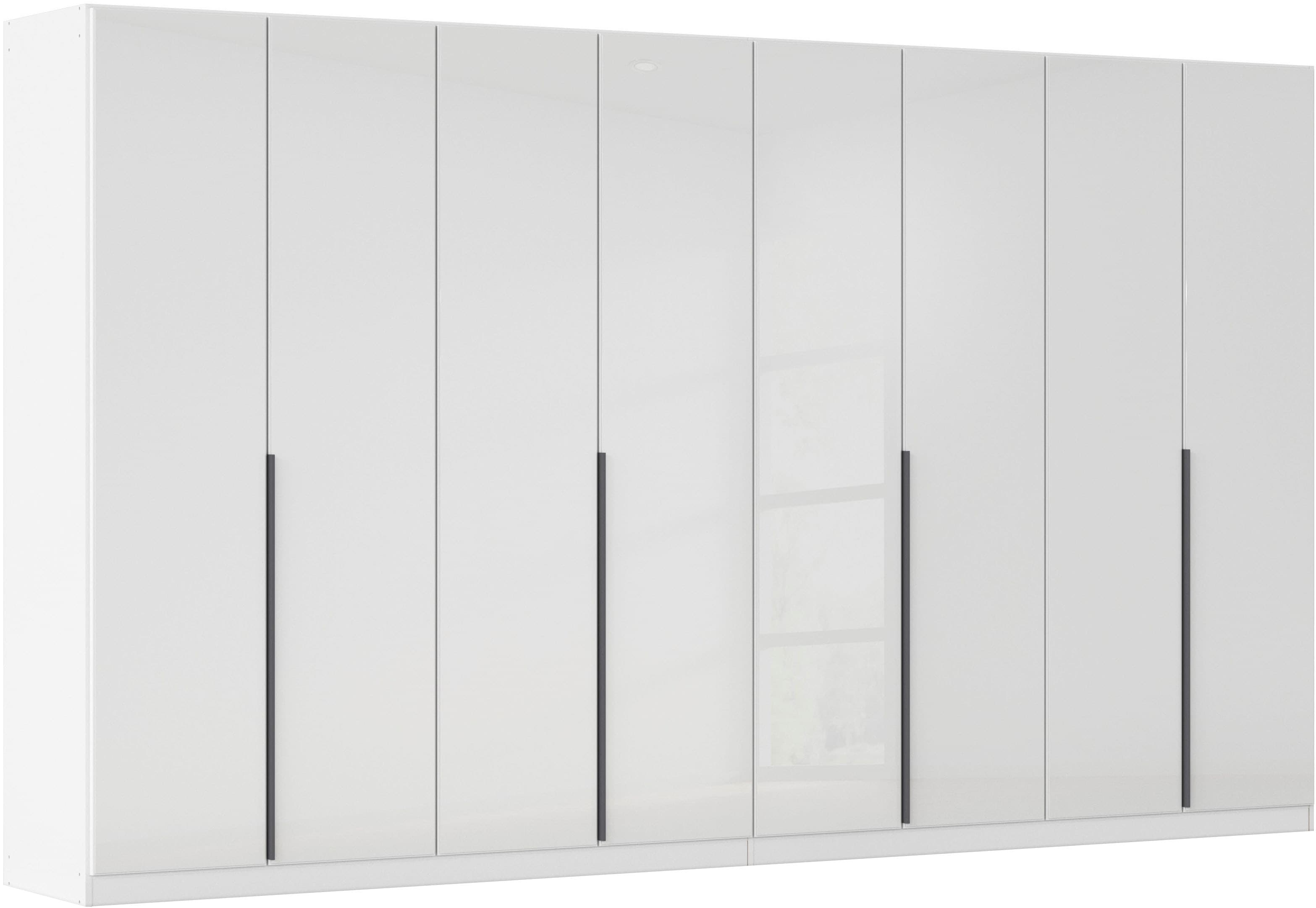OTTO home Drehtürenschrank "Kleiderschrank Kleiderschränke Schrank Garderobe AGORDO mit Glasfront" in zwei Griff-Farben, Breiten 91-405 cm, durchdachte Innenausstattung, in 8 Breiten und 2 Höhen MADE IN GERMANY