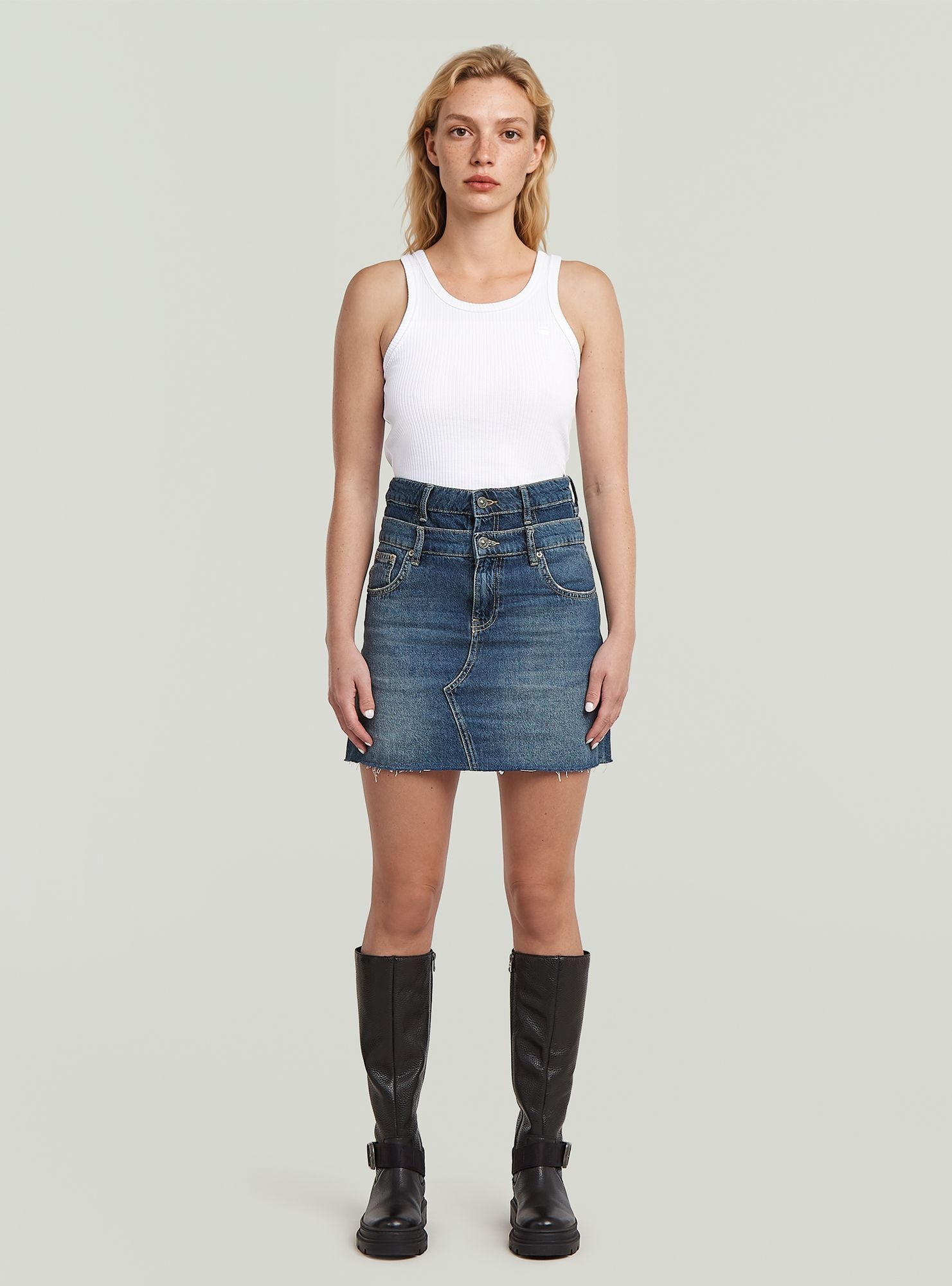 G-STAR Jeanskleid »Carter Double Waistband Mini Skirt«
