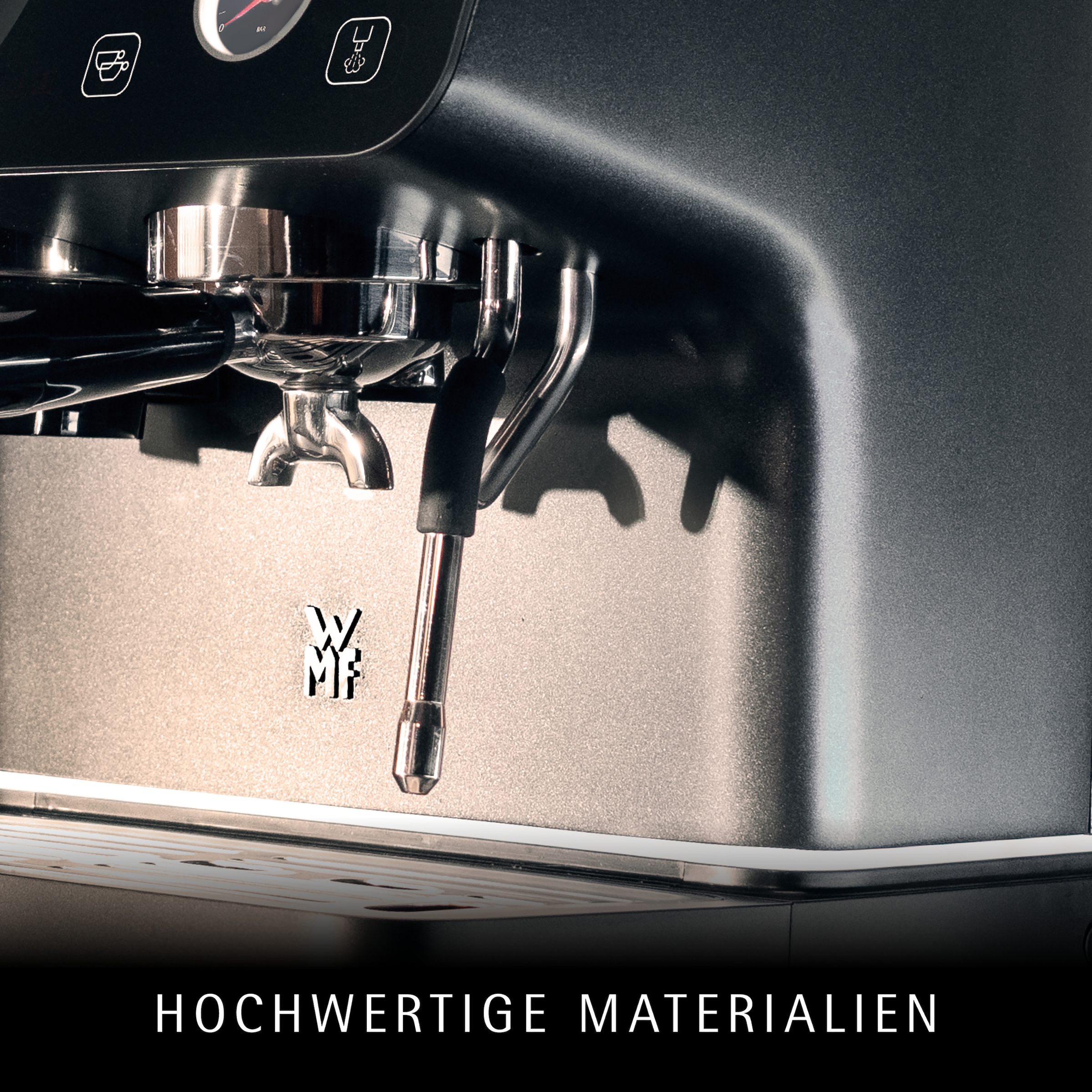 WMF Espressomaschine »Espresso Pro« Mahlwerk mit 60 Mahlgraden, WMF Doppel-Thermoblock Technologie