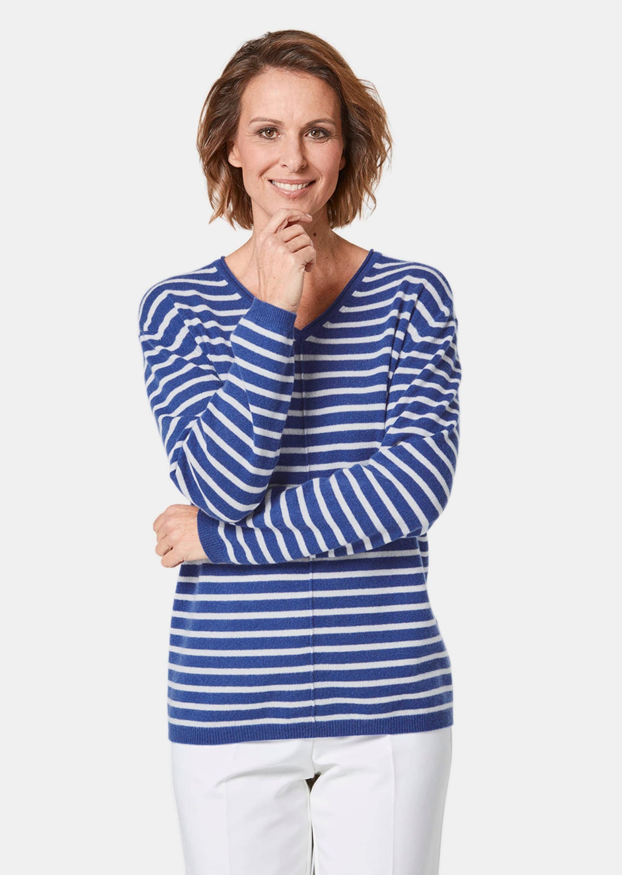 GOLDNER Strickpullover »Kaschmirpullover mit V-Ausschnitt Kaschmirpullover mit V-Ausschnitt«