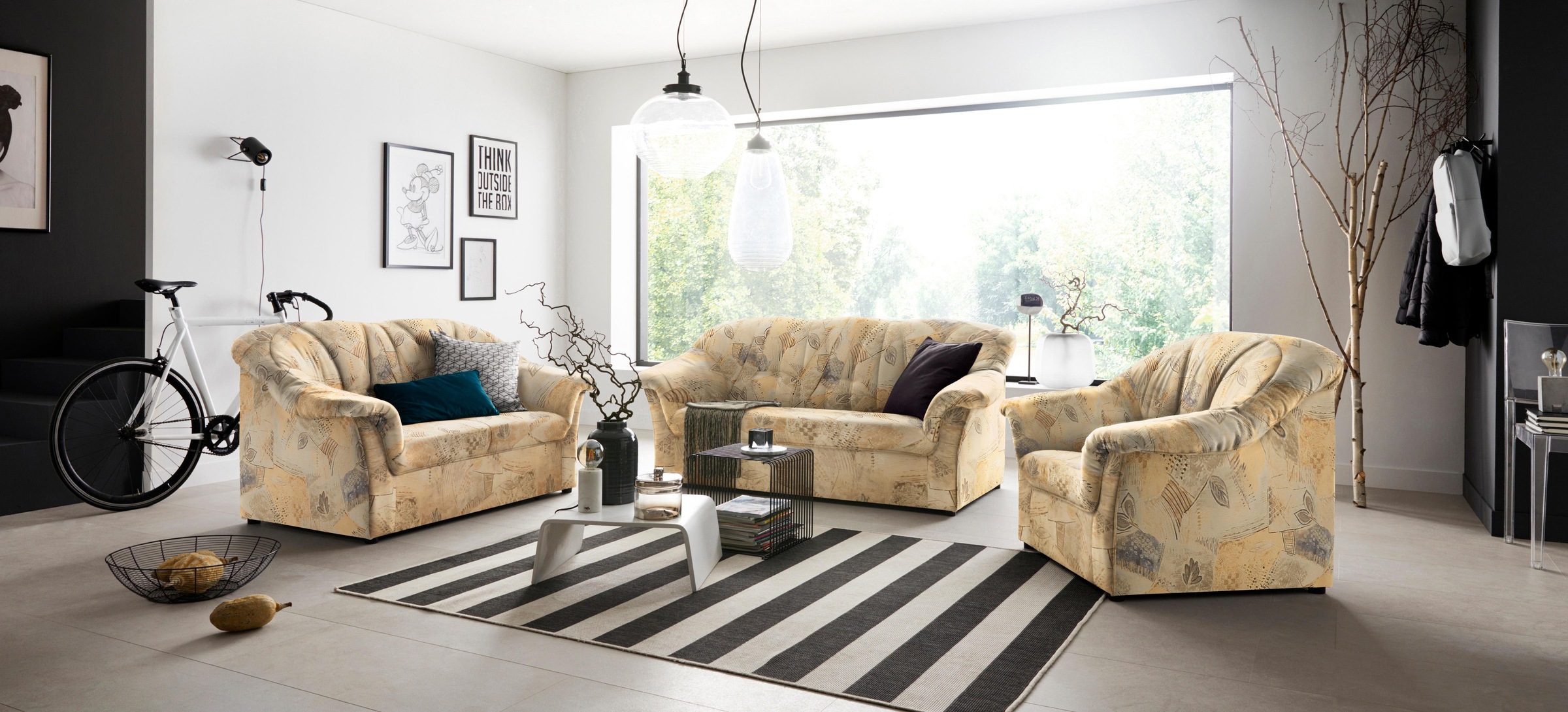 DOMO collection Sessel "Pegnitz zeitlos, elegante Armlehnen, komfortabel" günstig online kaufen