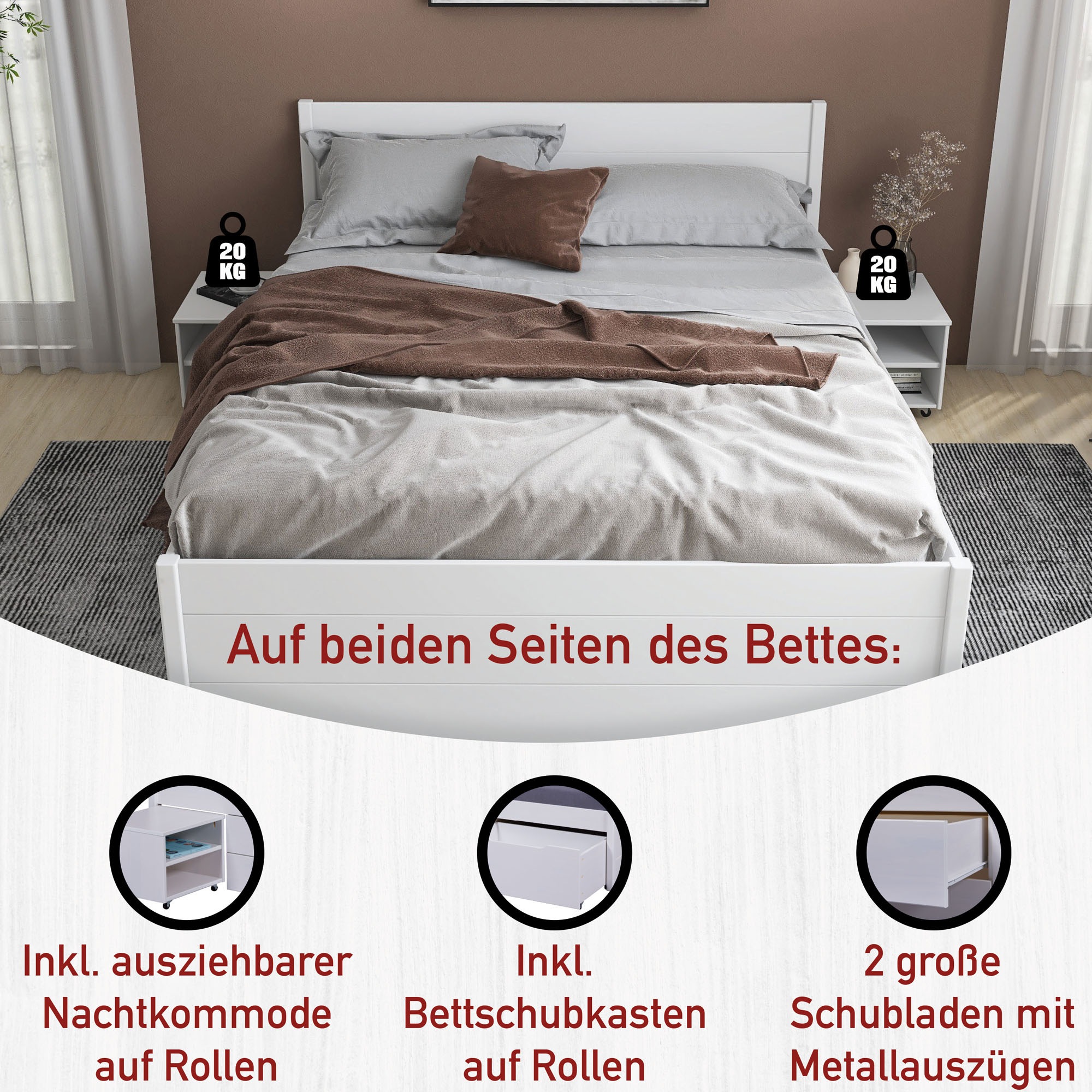 Inter Link Stauraumbett