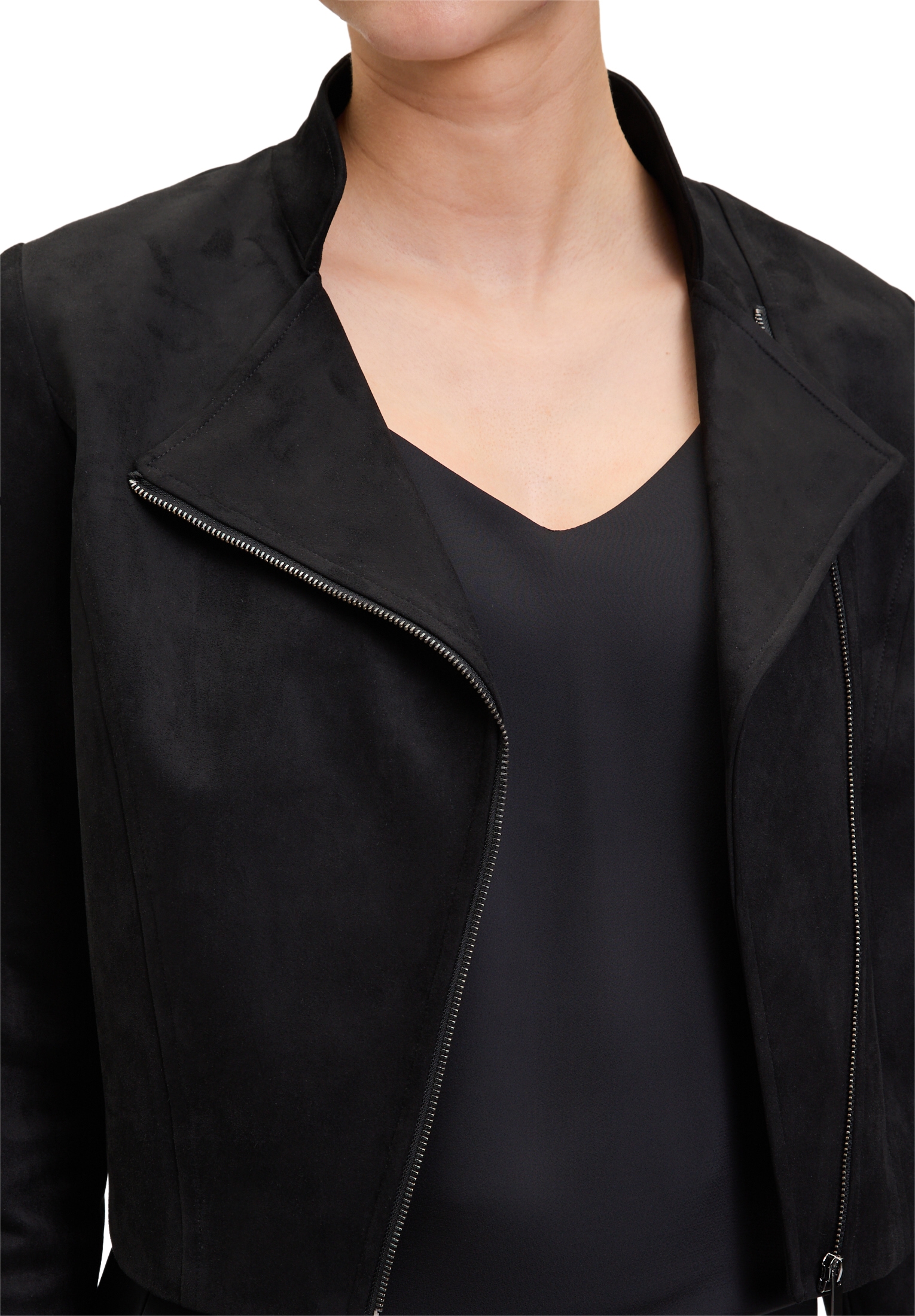 Vera Mont Jackenblazer »Vera Mont Damen Bikerjacke mit Reißverschluss«, Reißverschluss