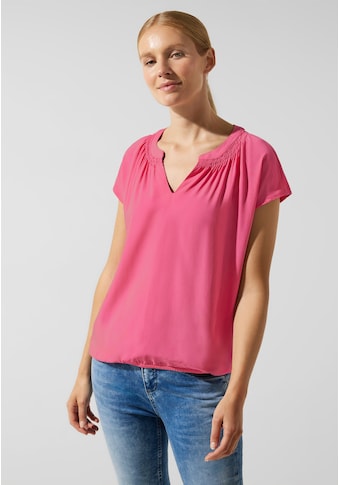 Shirtbluse, mit Raffung