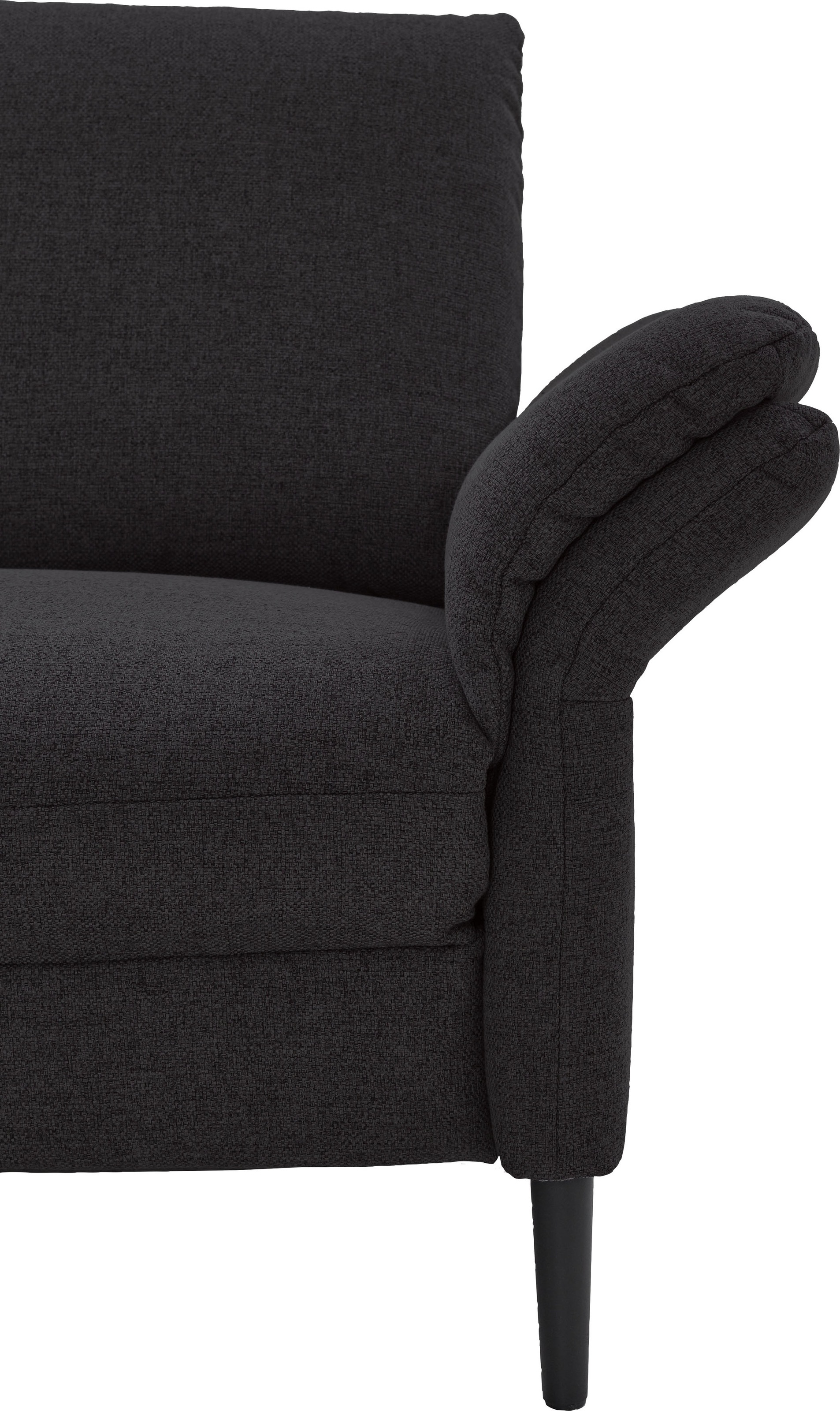 Places of Style Ecksofa »Sarsina: mit Tonnentaschen-Federkern, perfekt zum Entspannen L-Form«, inklusive 2 motorischen Relaxfunktionen mit Herz-Waage-Beschlag