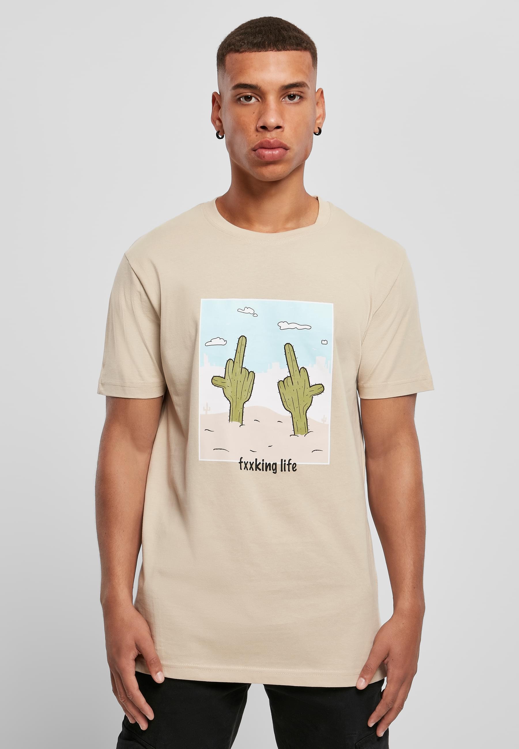 MisterTee T-Shirt »MisterTee Herren Fucking Life Tee«, (1 tlg.)
