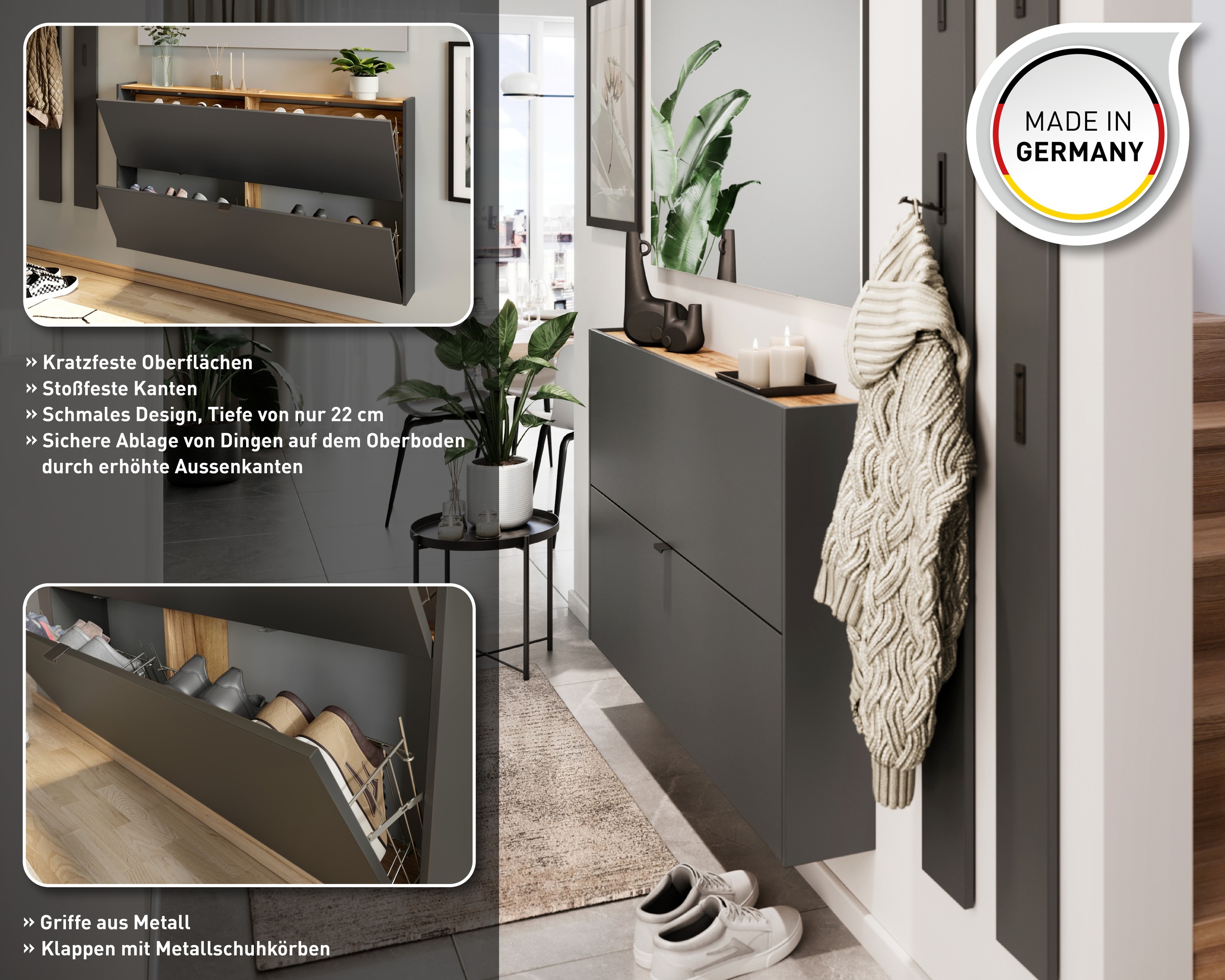 Thumbnail - GERMANIA Garderoben-Set "Ameca" 2 Stk. tlg.