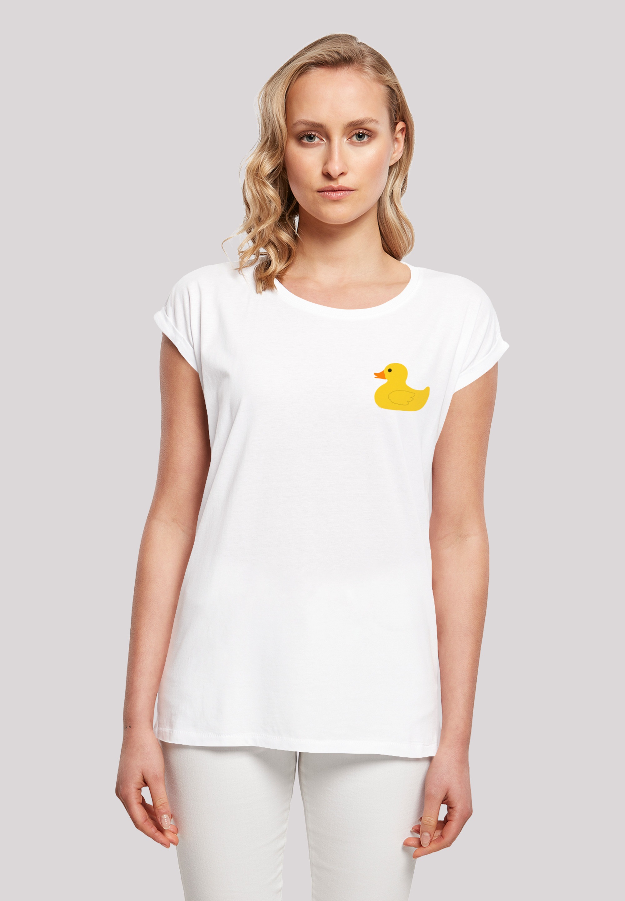 F4NT4STIC T-Shirt "Yellow Rubber Duck SHORT SLEEVE", Print