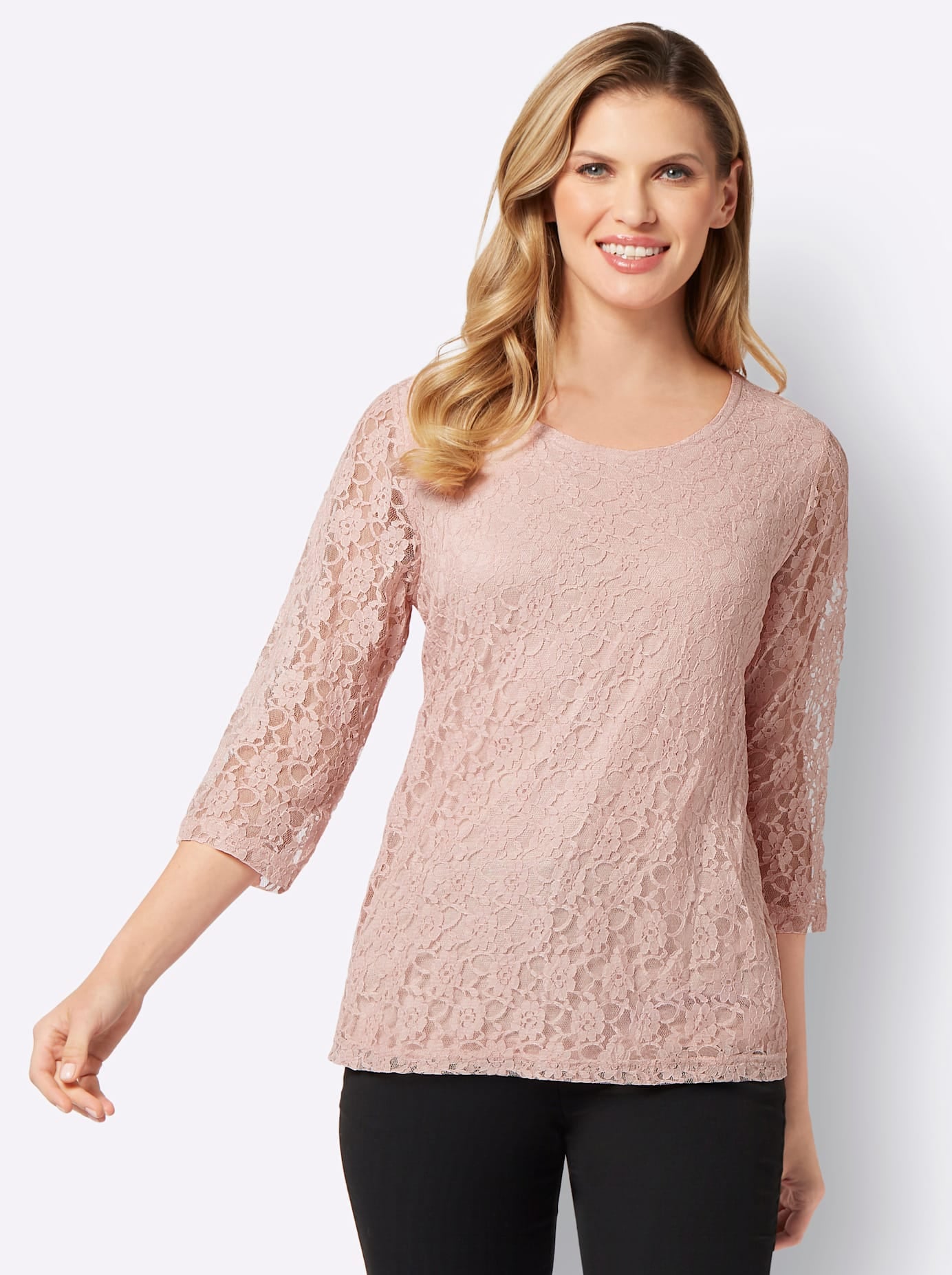 Classic Basics Spitzenshirt "Spitzenshirt" 1 Stk. tlg. günstig online kaufen