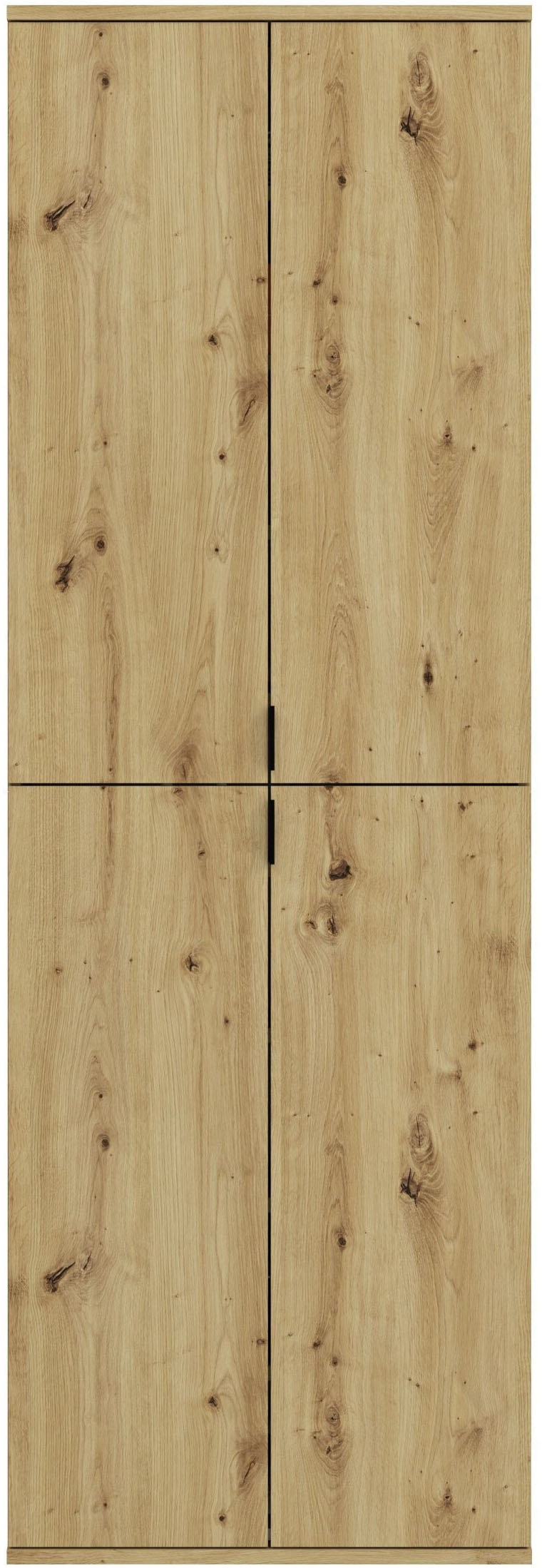 INOSIGN Garderoben-Set »Trondheim, Breite 183 cm, best. aus 3 Schränken, 12 Türen, 27 Fächer«, (Set, 3 St.), inkl. ausziehbarer Kleiderstange, Garderobenschrank, Kleiderschrank