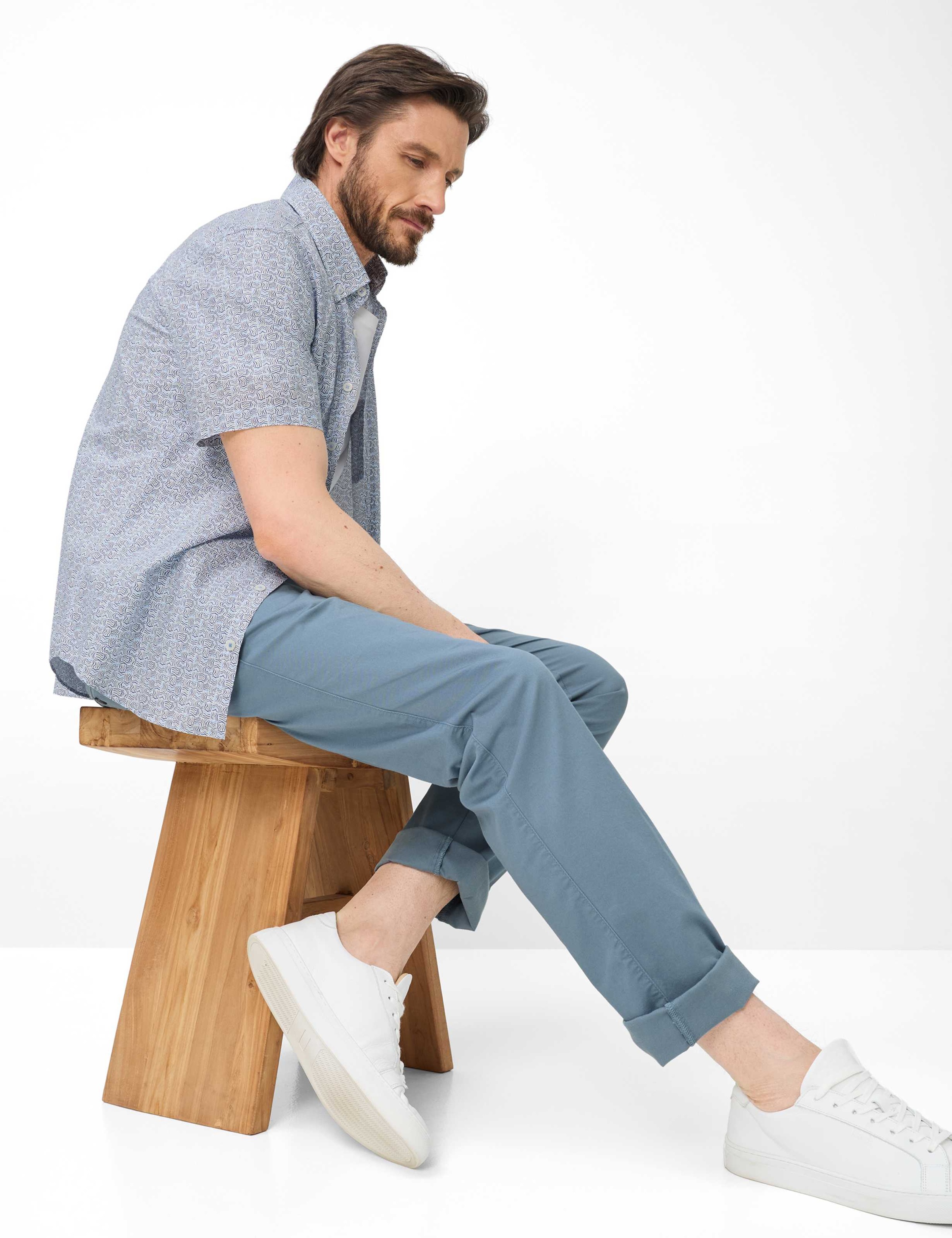 Brax Eurex Luis Pantalon à Plis Bleu 27 3
