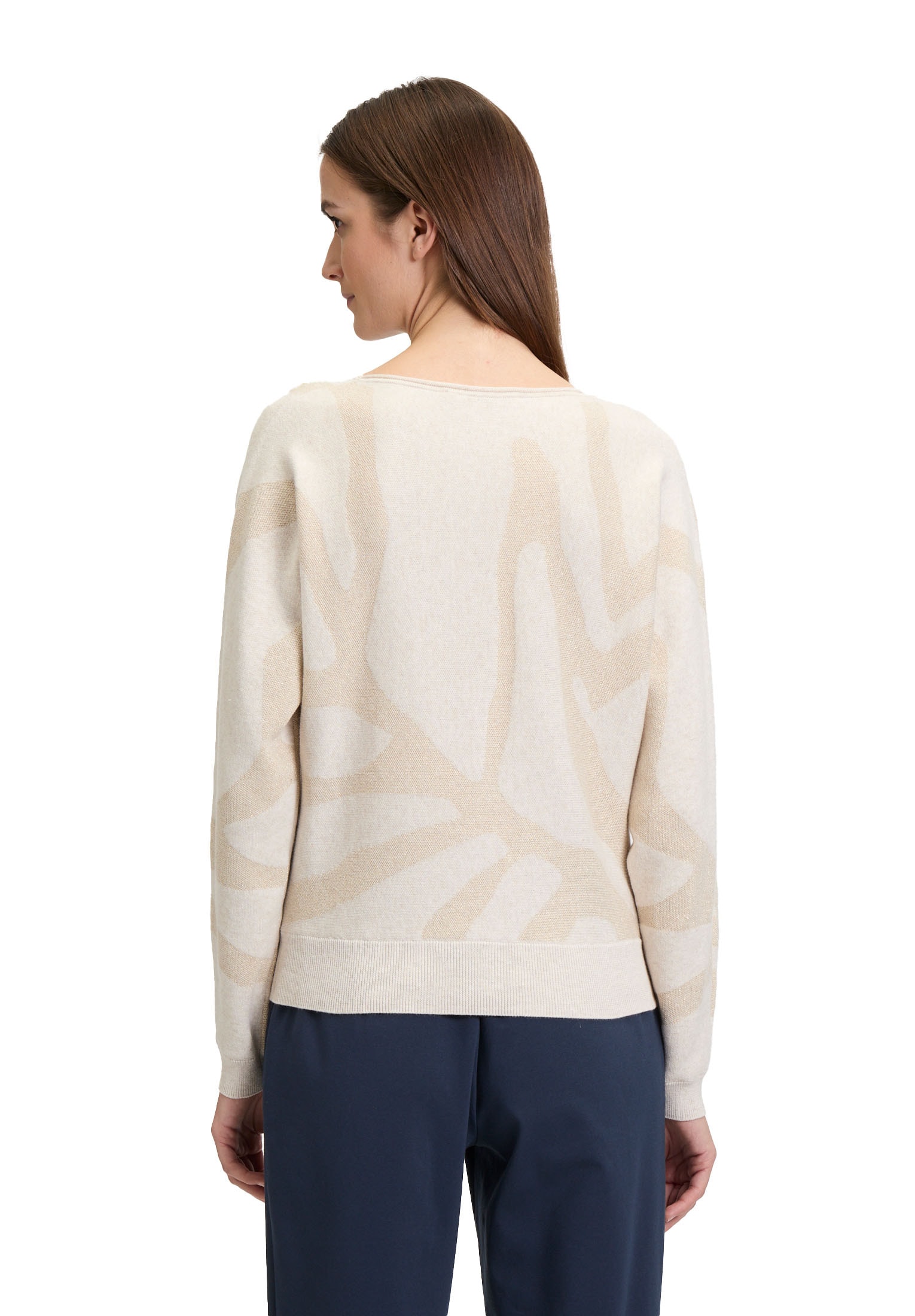 Betty&Co Strickpullover »Betty & Co Strickpullover mit Lurexfaden«, (1 tlg.), Jacquard