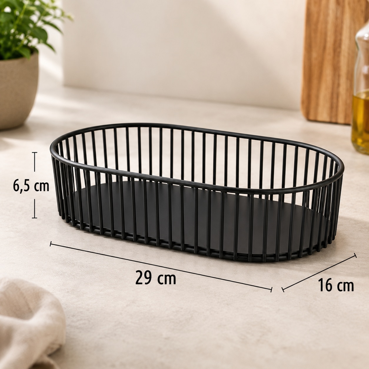 APS Brotkorb »URBAN« stapelbar & spülmaschinengeeignet, Länge 29 cm
