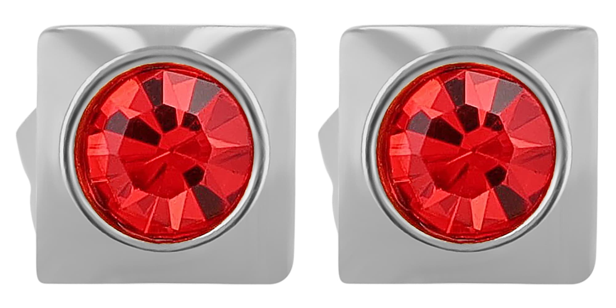 Adelia´s Paar Ohrhänger »Damen Ohrringe – Ohrstecker aus Edelstahl mit Strass Steinchen« Ideal als Geschenk zum Jubiläum