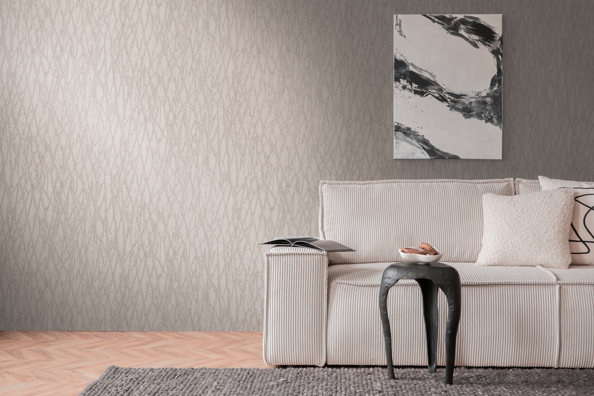 living walls Vliestapete »Smart«, leicht glänzend, Vliestapete Steintapete für Schlafzimmer Küche Wohnzimmer Stein-Optik